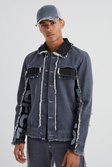 Mid grey Offcl Contrast Panel Jean Jackets