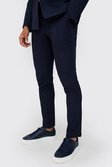Navy Stretch Tailored Slim Fit Trousers