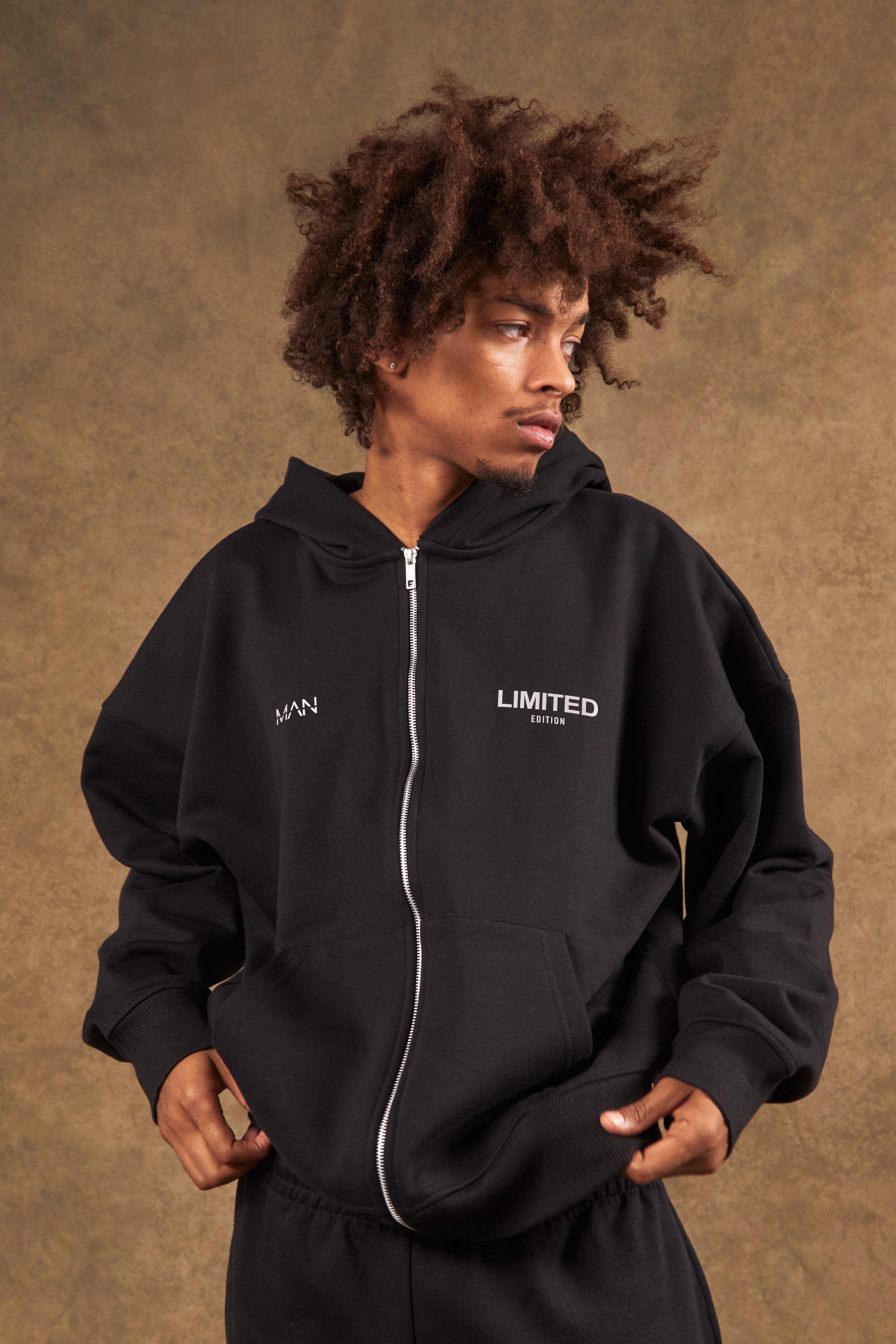 Oversized hoodie best sale with zip