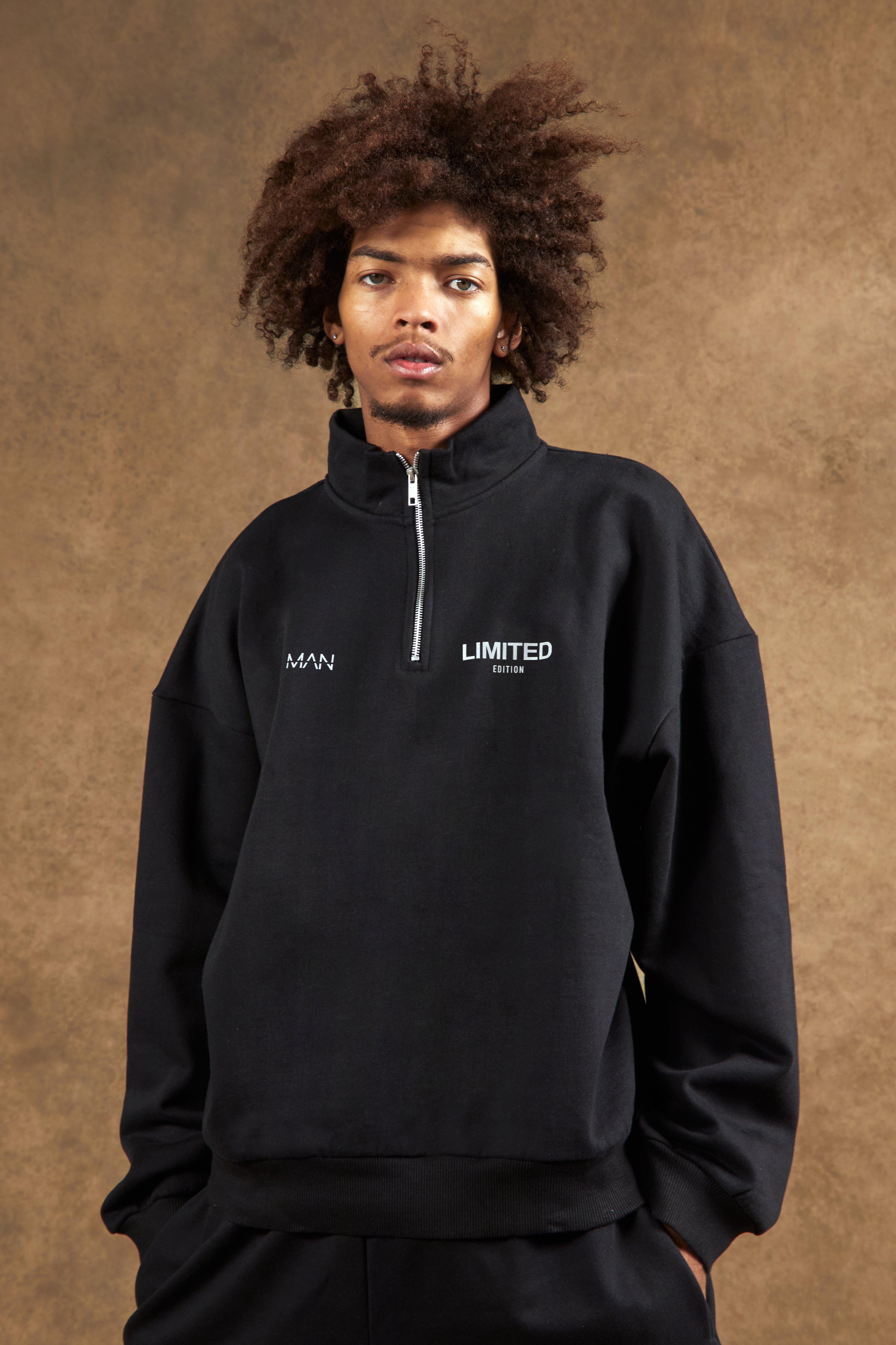 Oversized Heavyweight Limited Half Zip Hoodie