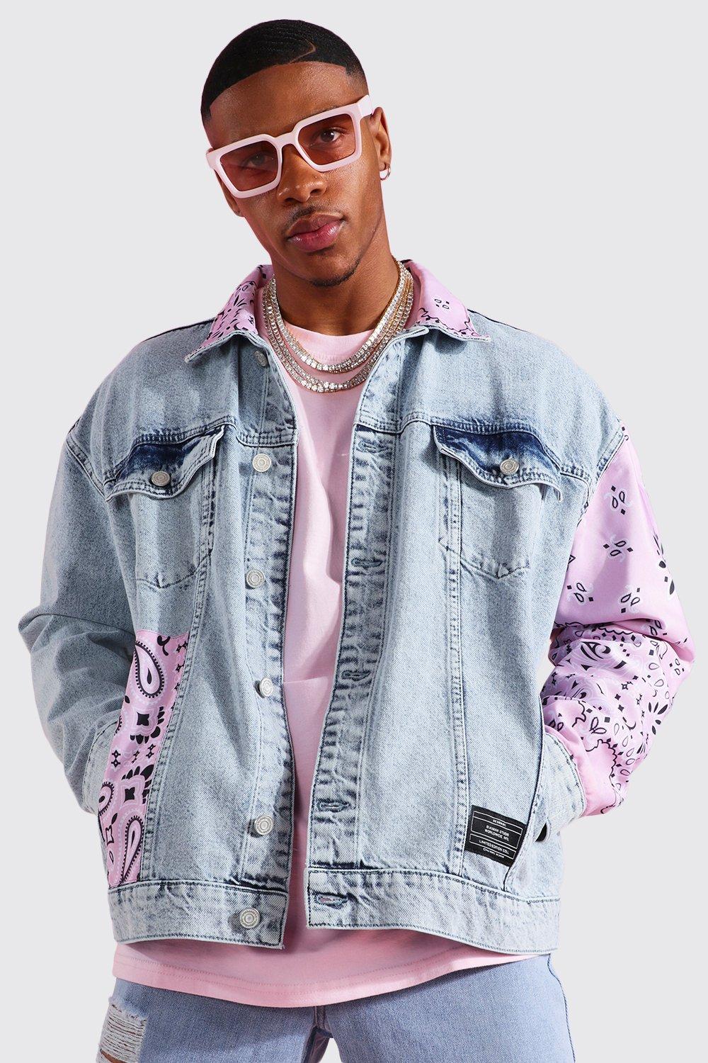 Pink Wash Oversized Denim Jacket