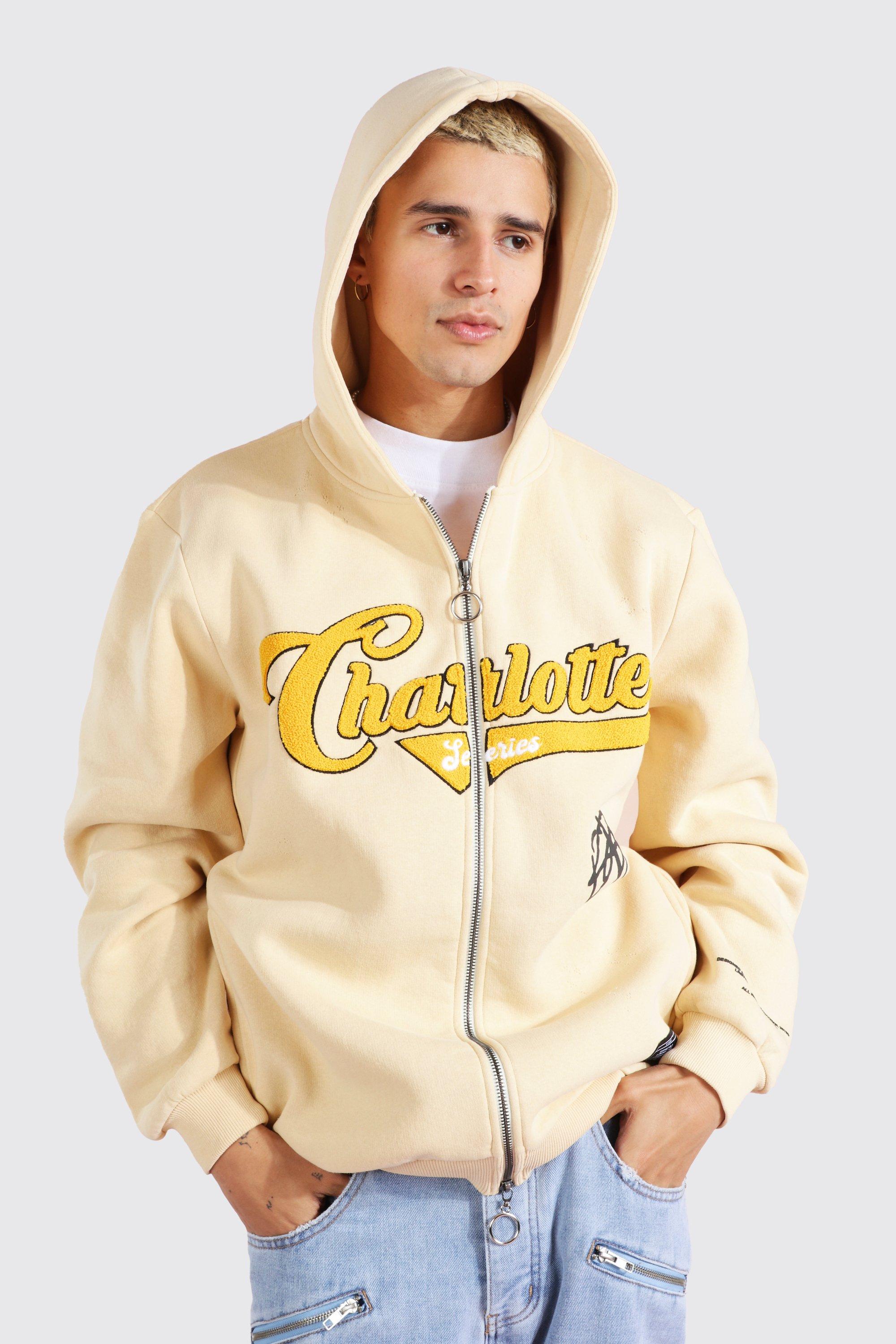 Boohooman zip up hoodie new arrivals