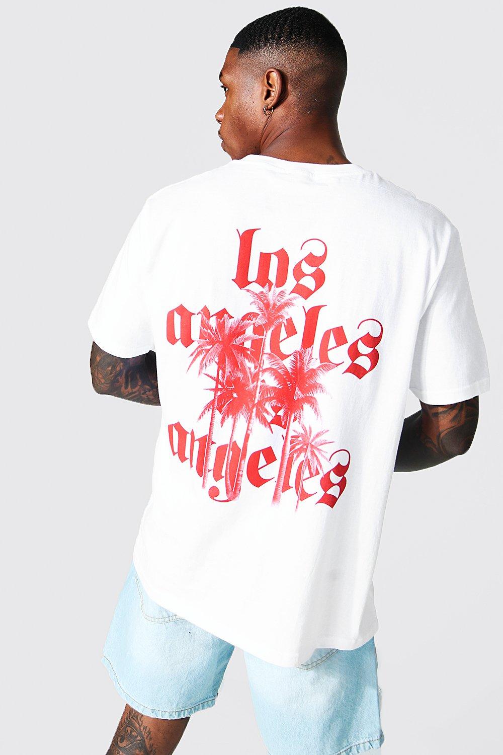 Men's Oversized Los Angeles Varsity Graphic T-shirt