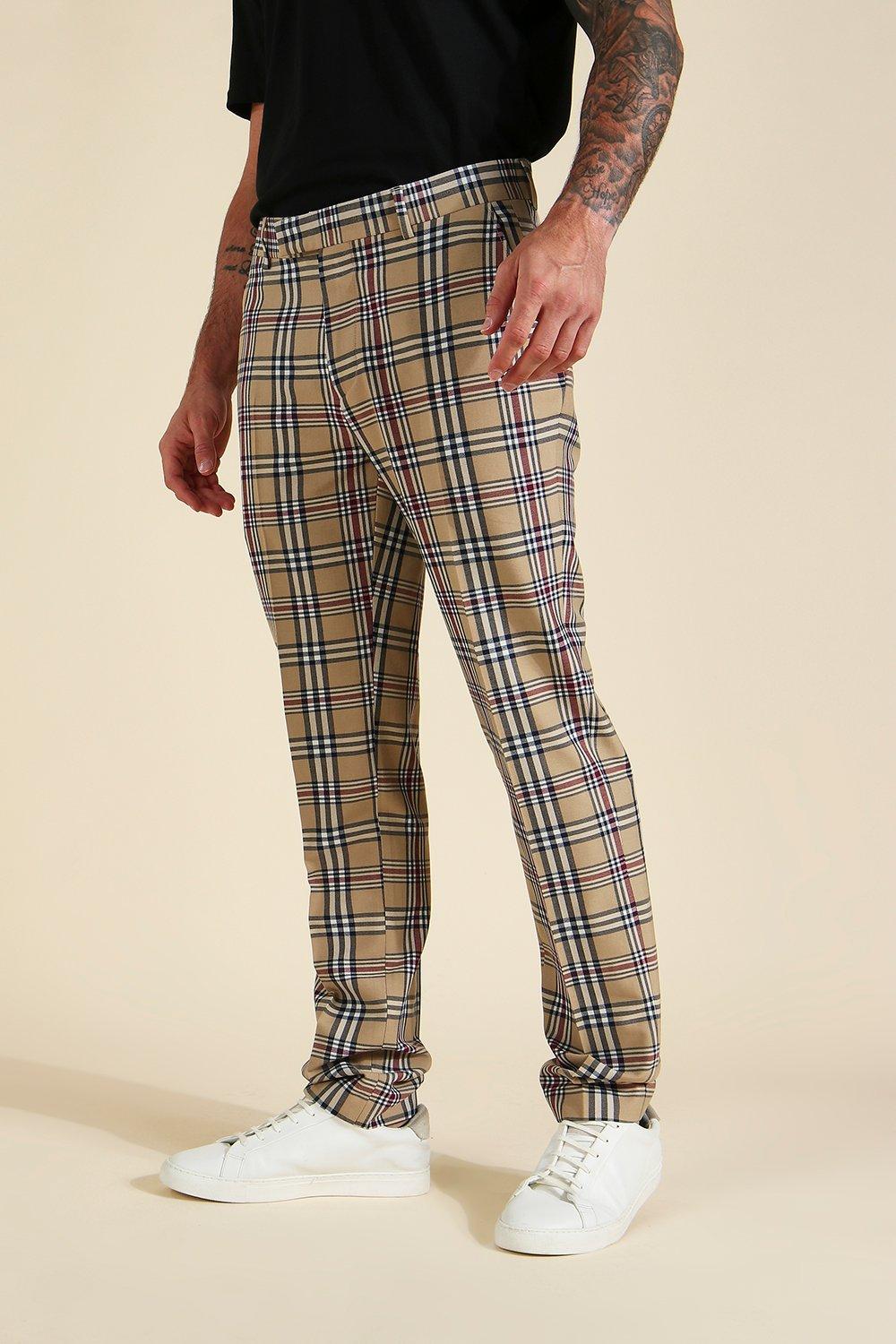 Nova check hot sale trousers mens