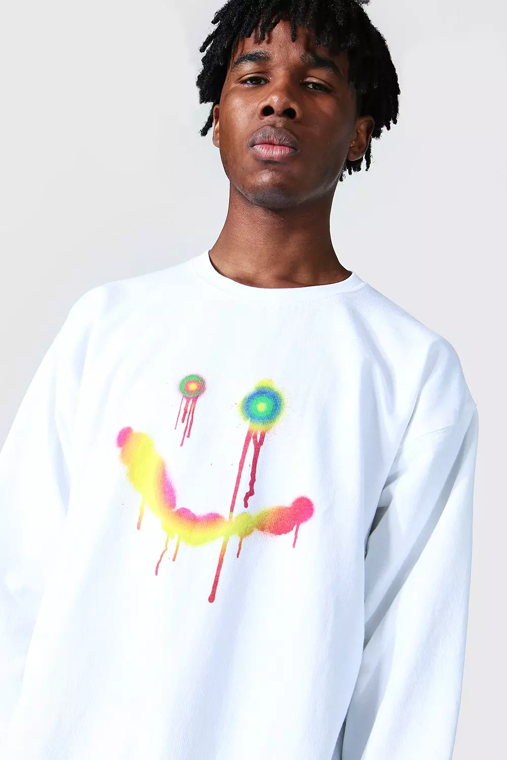 Face print sweatshirt sale