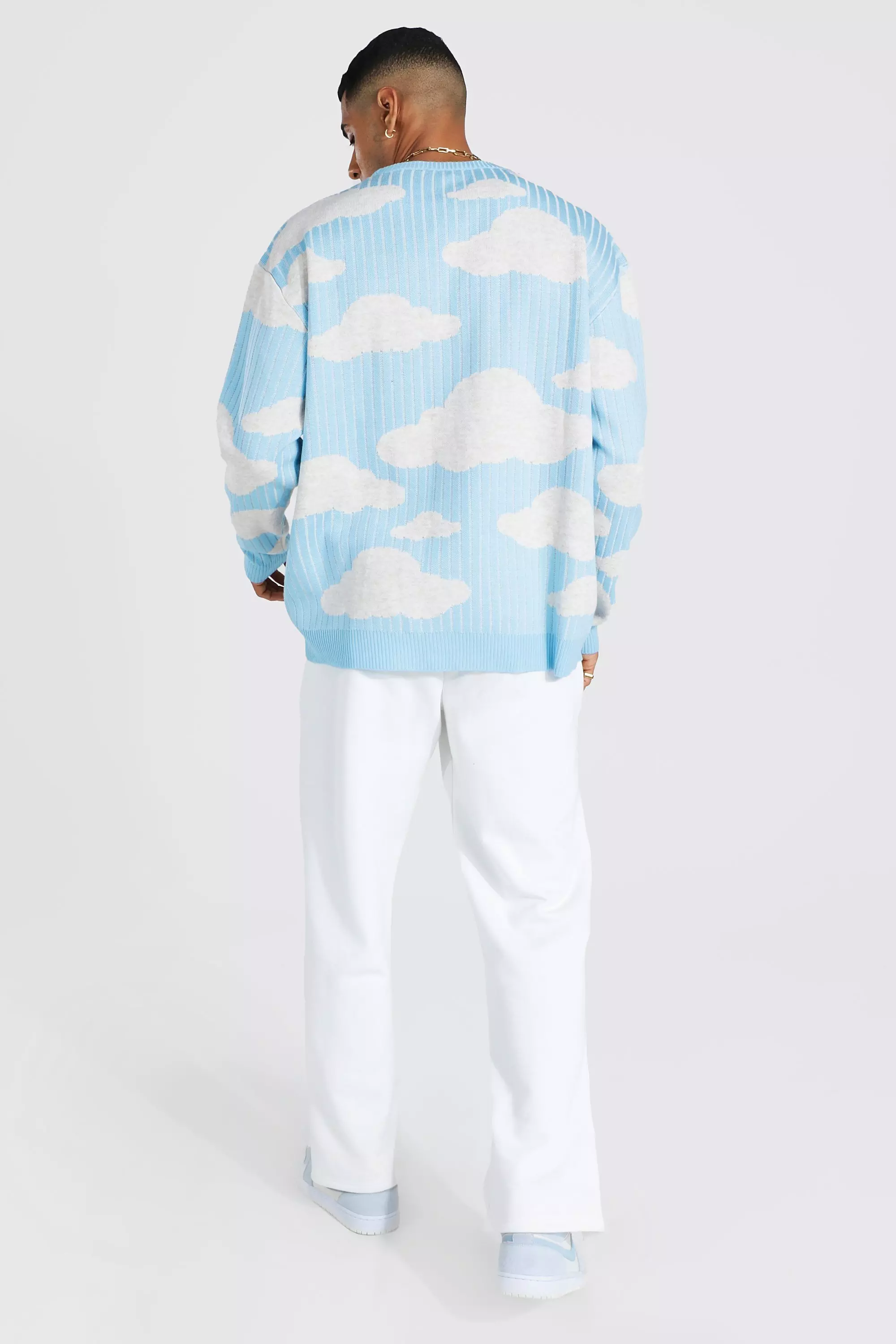 Oversized Knitted Marl Cloud Jumper