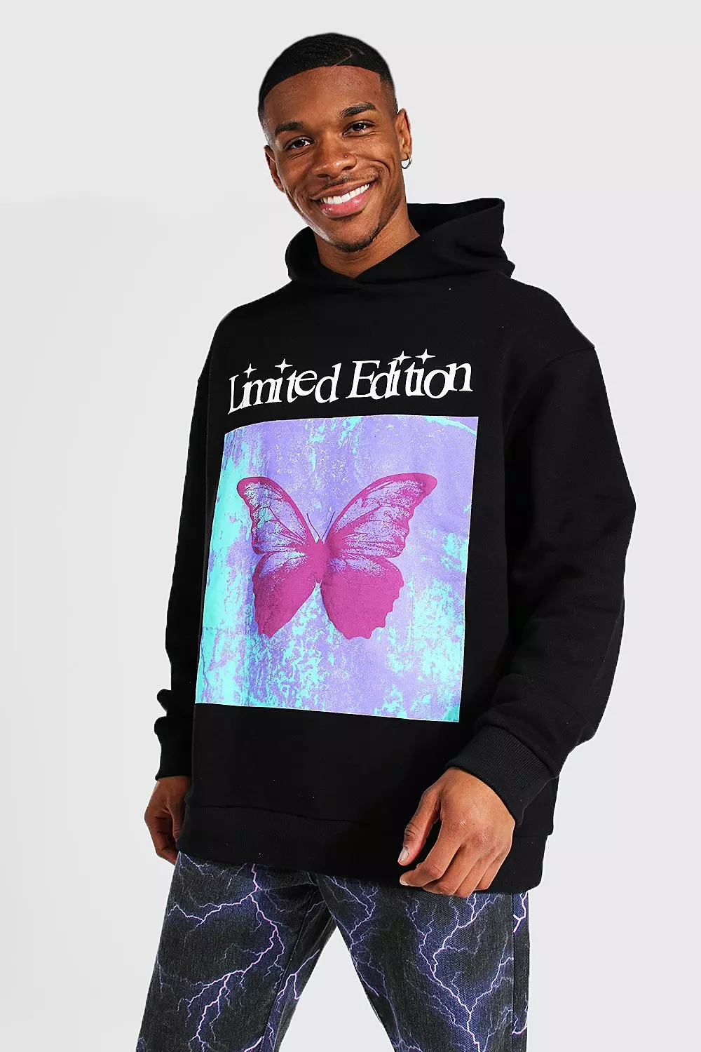 Oversized hoodie butterfly sale