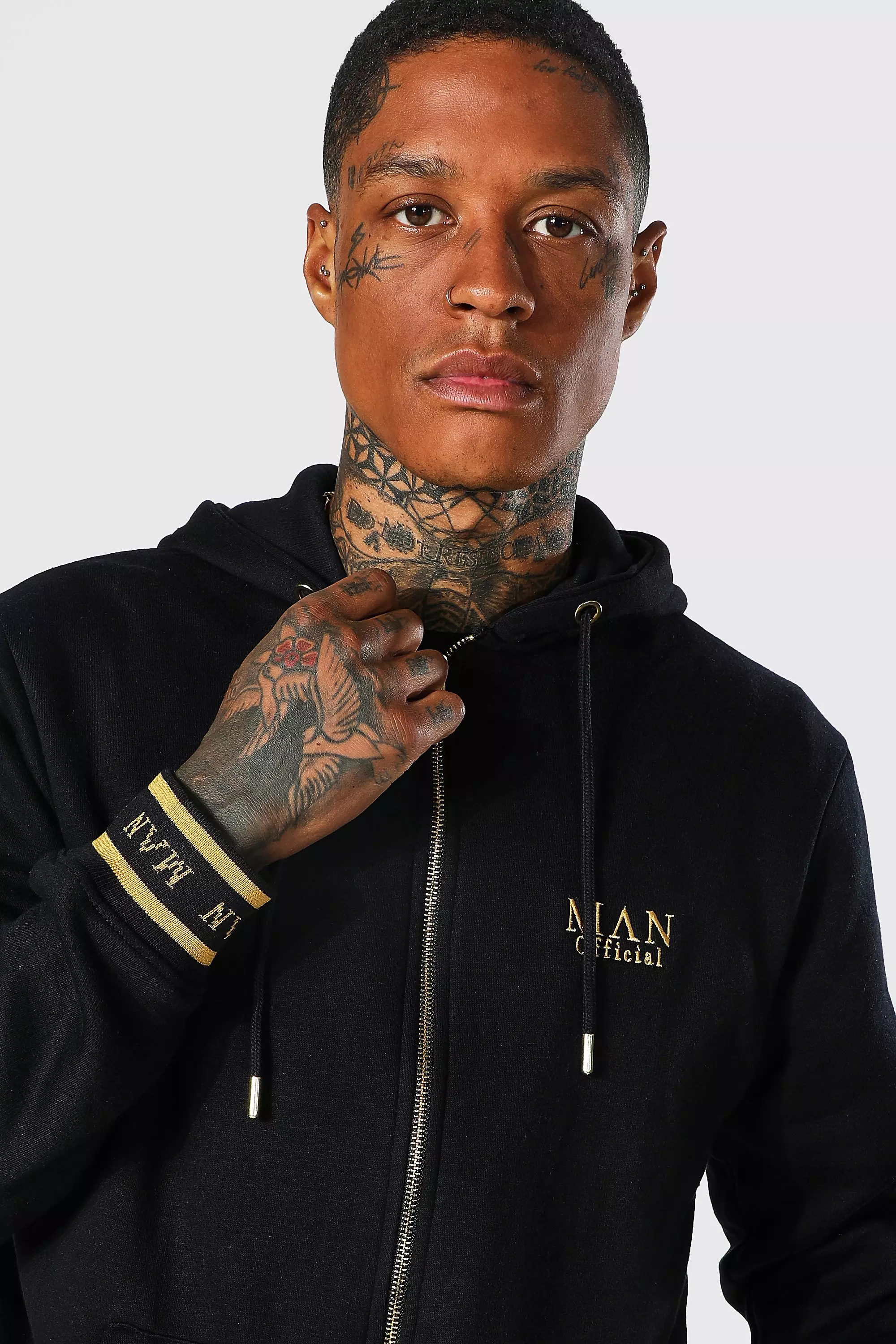 Mens velour zip up hoodie deals