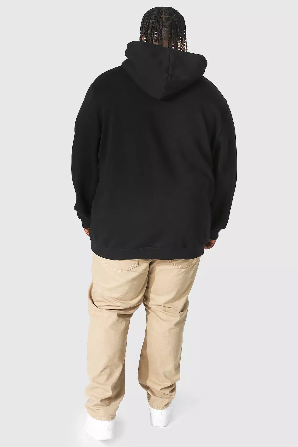 Black Plus Size Graffiti Drip Face Hoodie alternative image