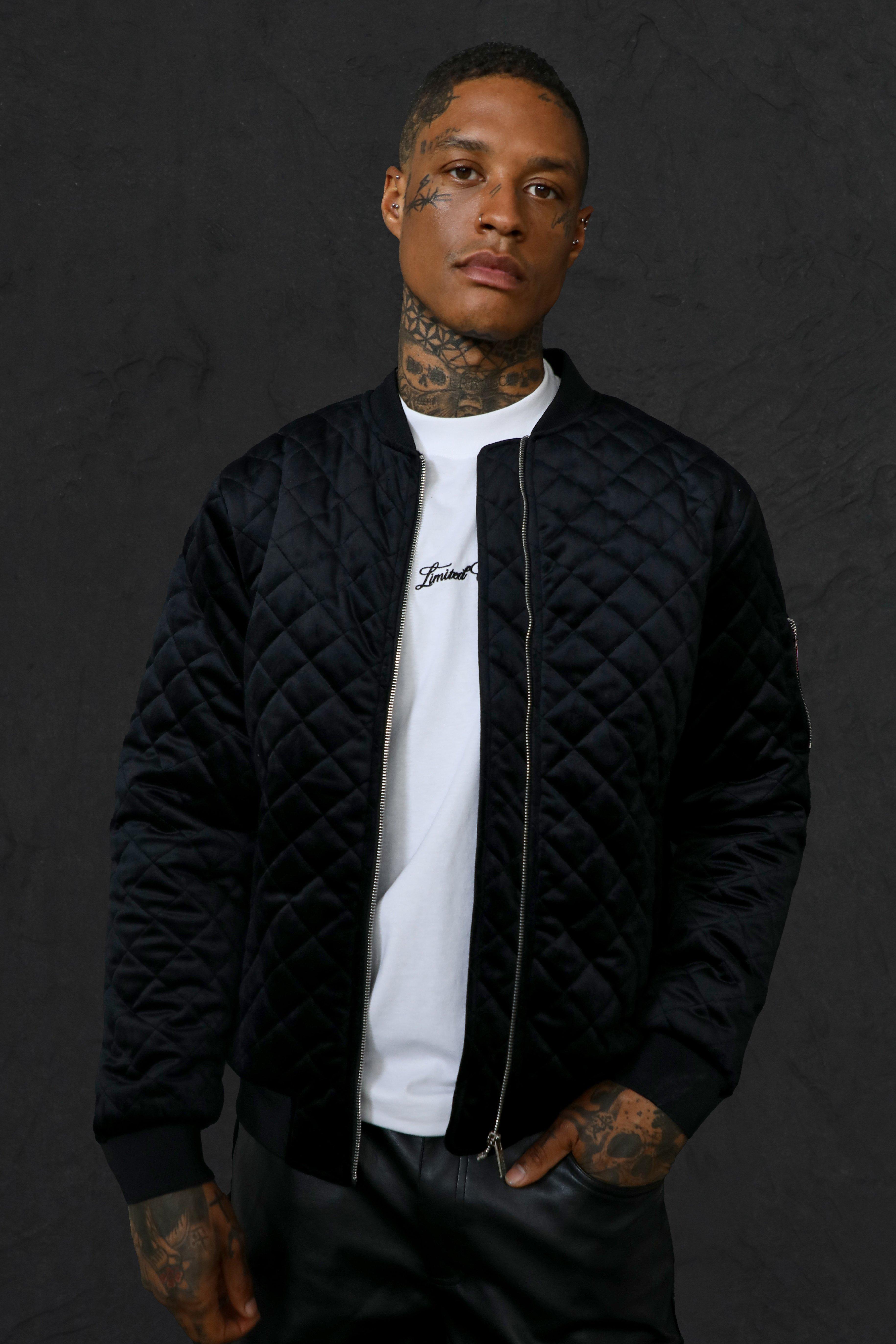 Quilted velvet bomber on sale jacket