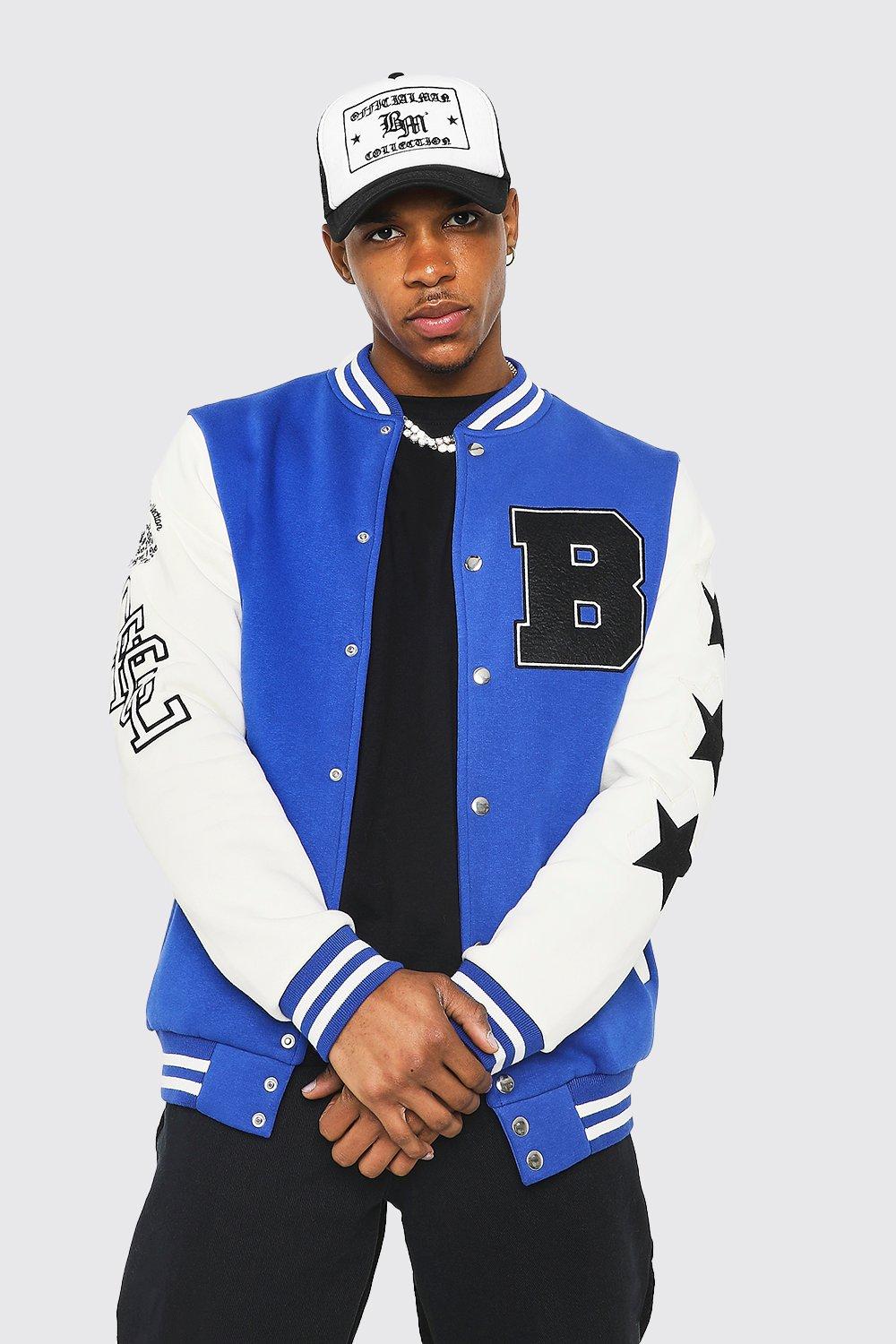 Varsity Jackets- Royal Blue Baseball Jackets for Men Online