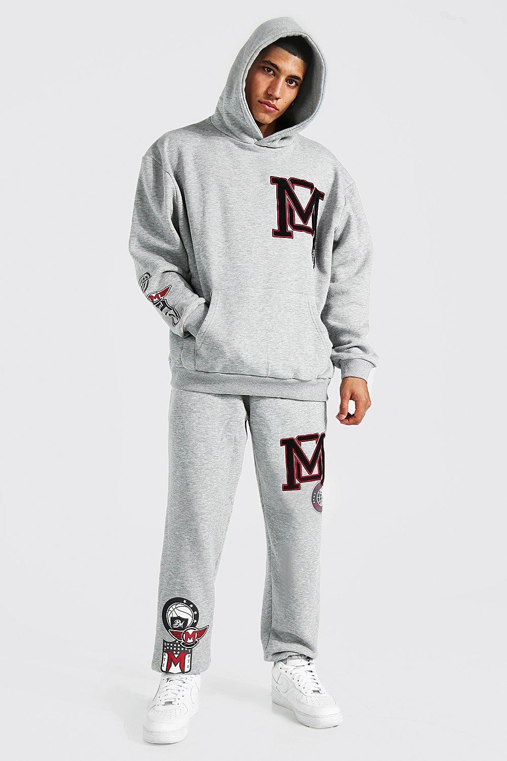 Oversized Official Varsity Printed Tracksuit BoohooMAN