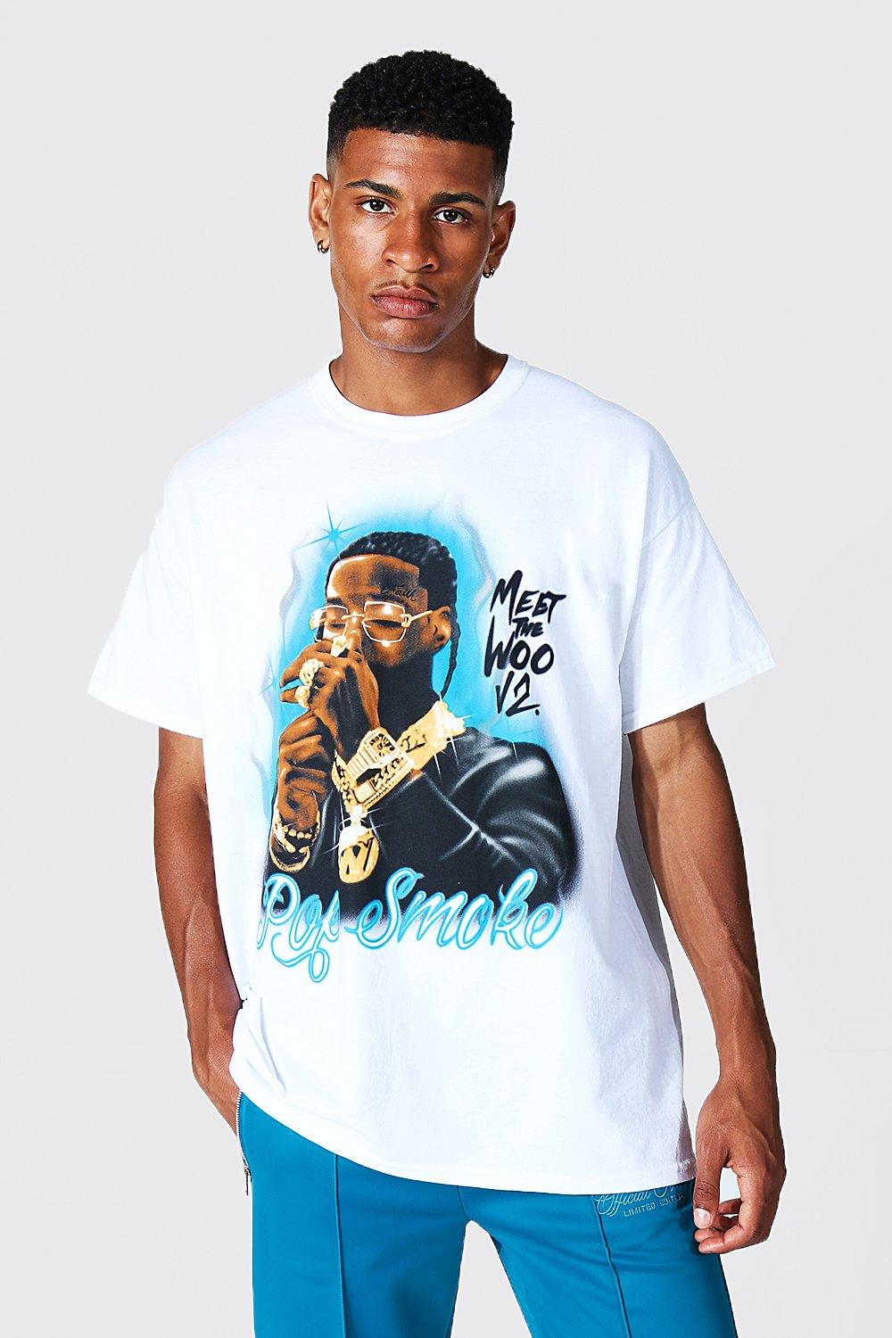 Oversized Pop Smoke Homage Licensed T-shirt | boohooMAN USA