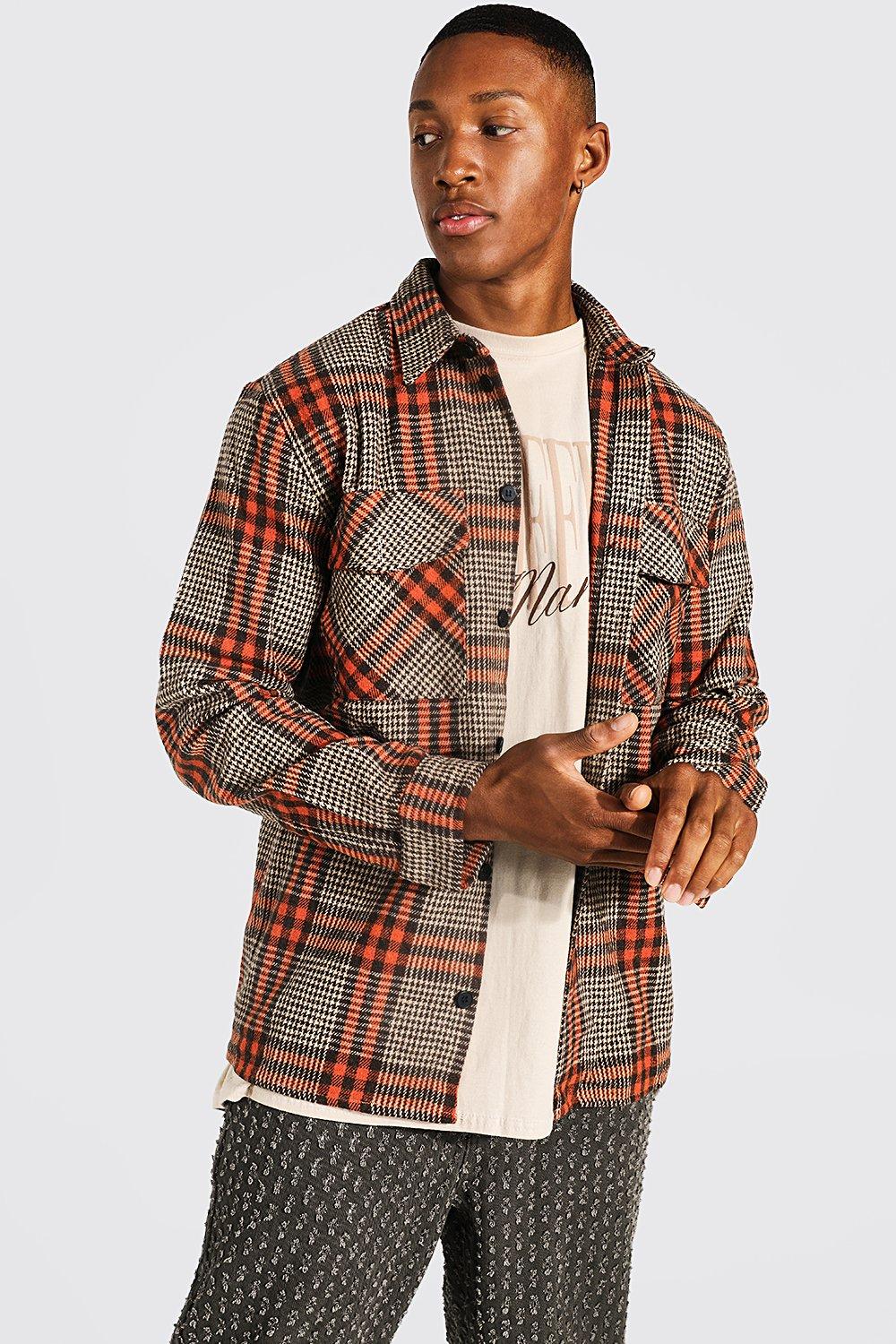 Boohooman overshirt on sale