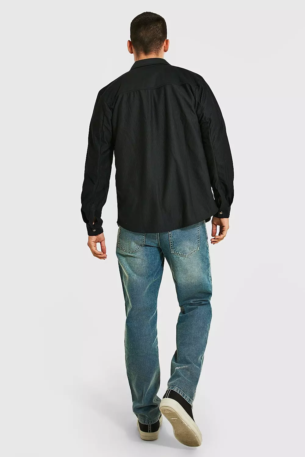 Black Corduroy Overhemd alternatieve afbeelding