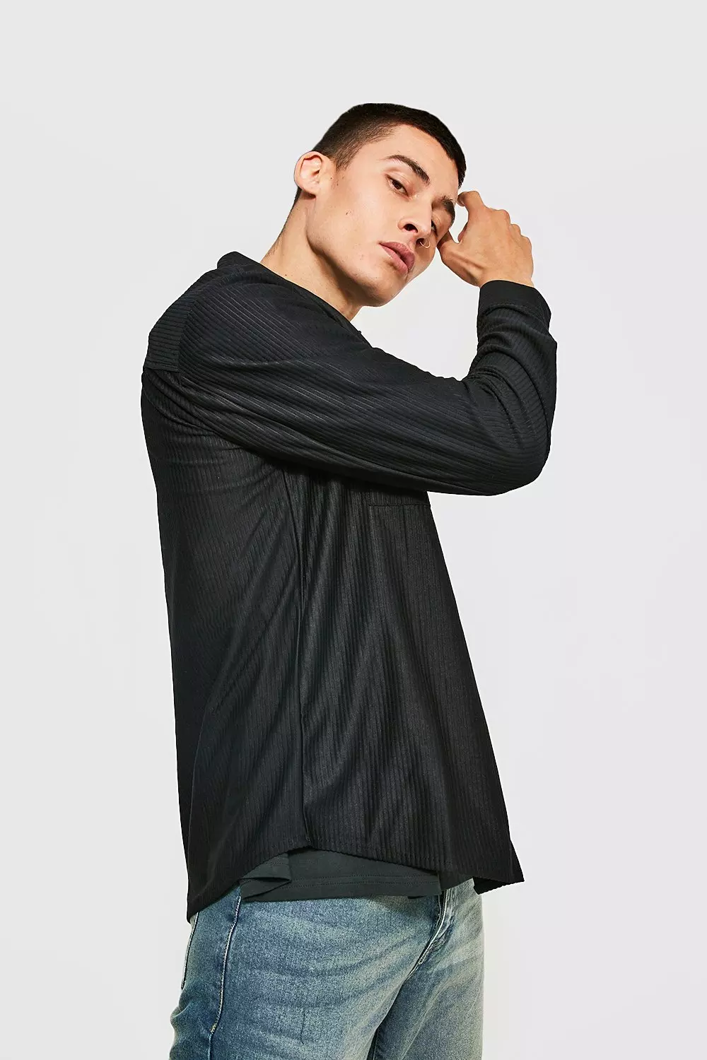 Black Corduroy Overhemd alternatieve afbeelding