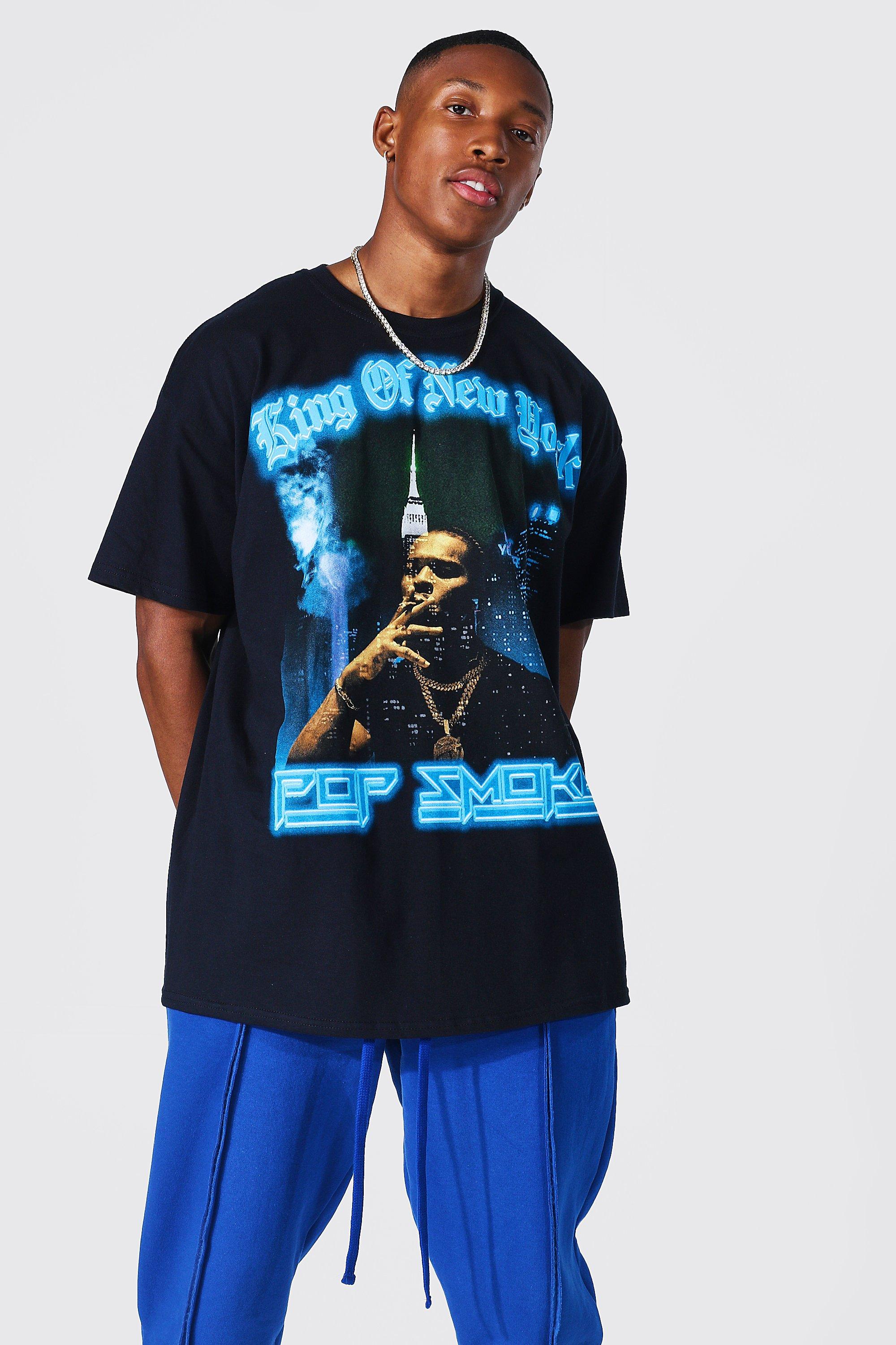 Oversized Pop Smoke Homage Licensed T-shirt