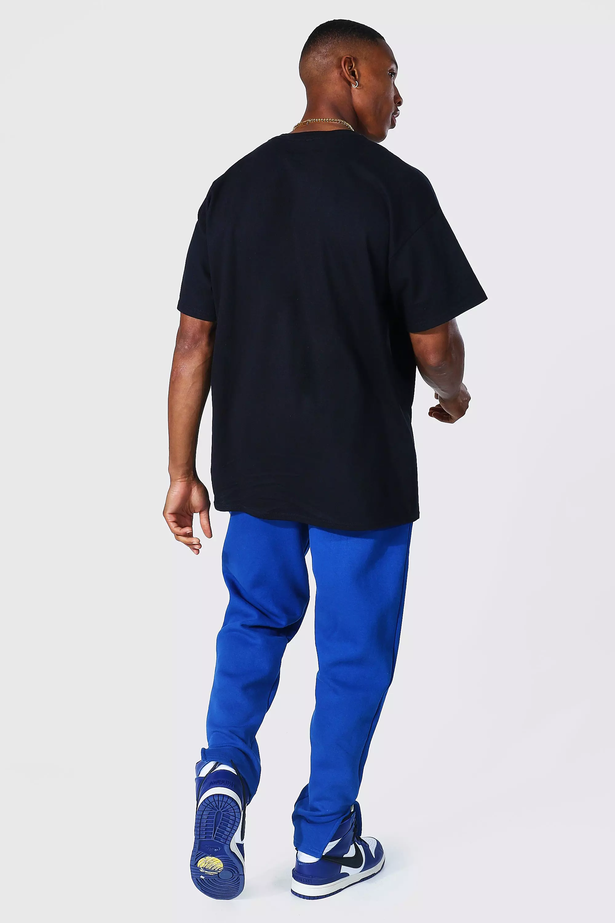 Black Oversized Pop Smoke New York Licensed T-shirt alternative image
