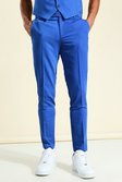 Cobalt Skinny Suit Pants