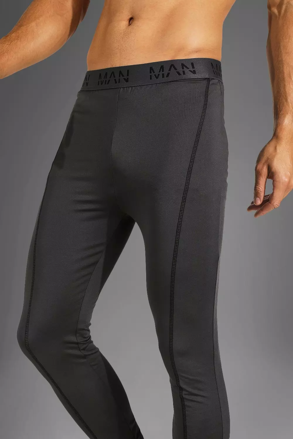 Tall Man Active Gym Compression Leggings boohooMAN AU
