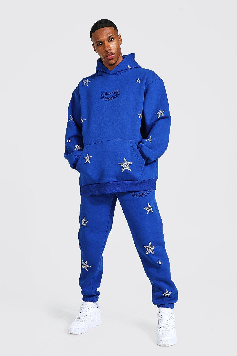 Oversized Official Rhinestone Star Tracksuit