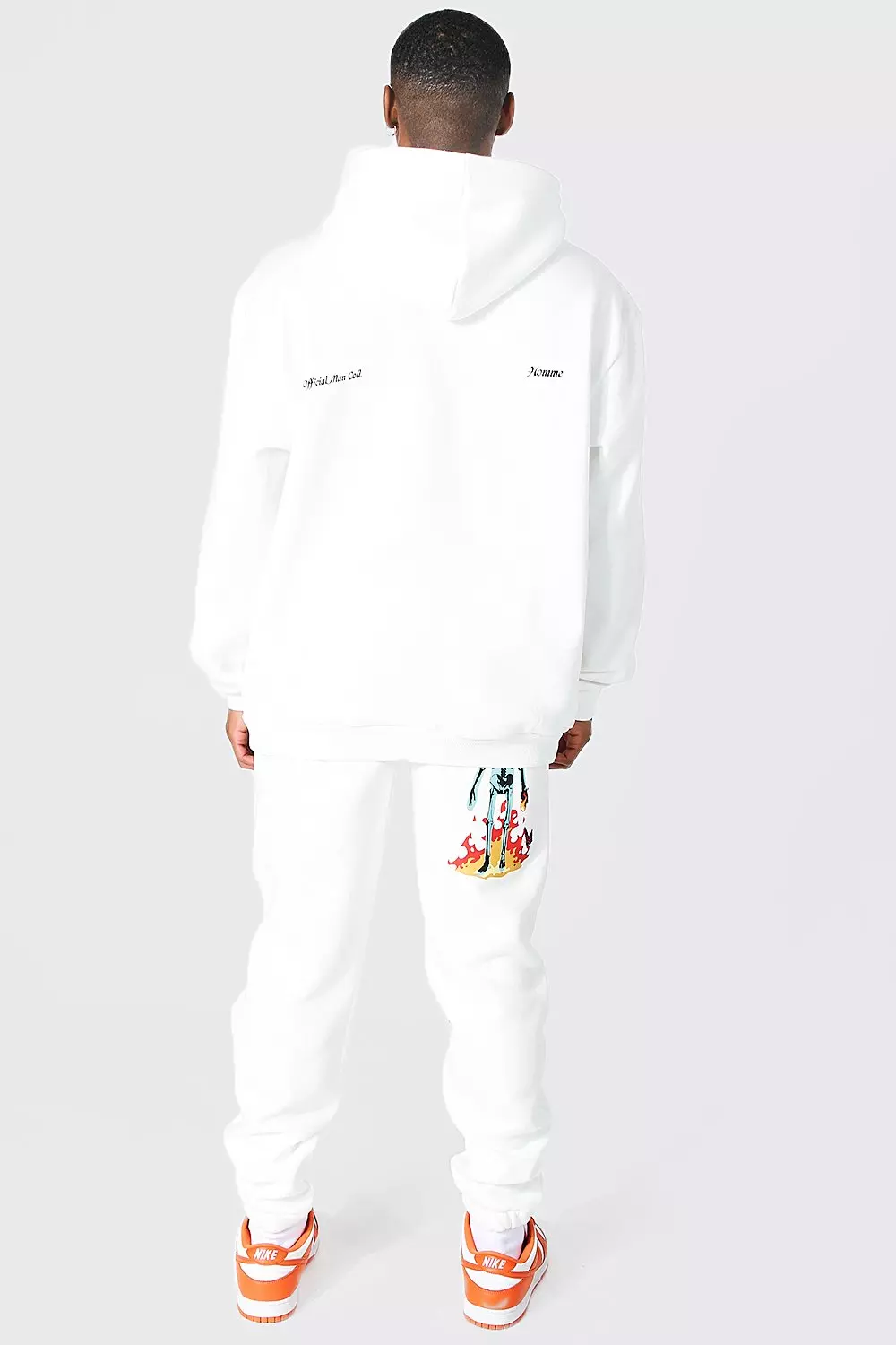 White Oversized Worldwide Graphic Tracksuit alternative image