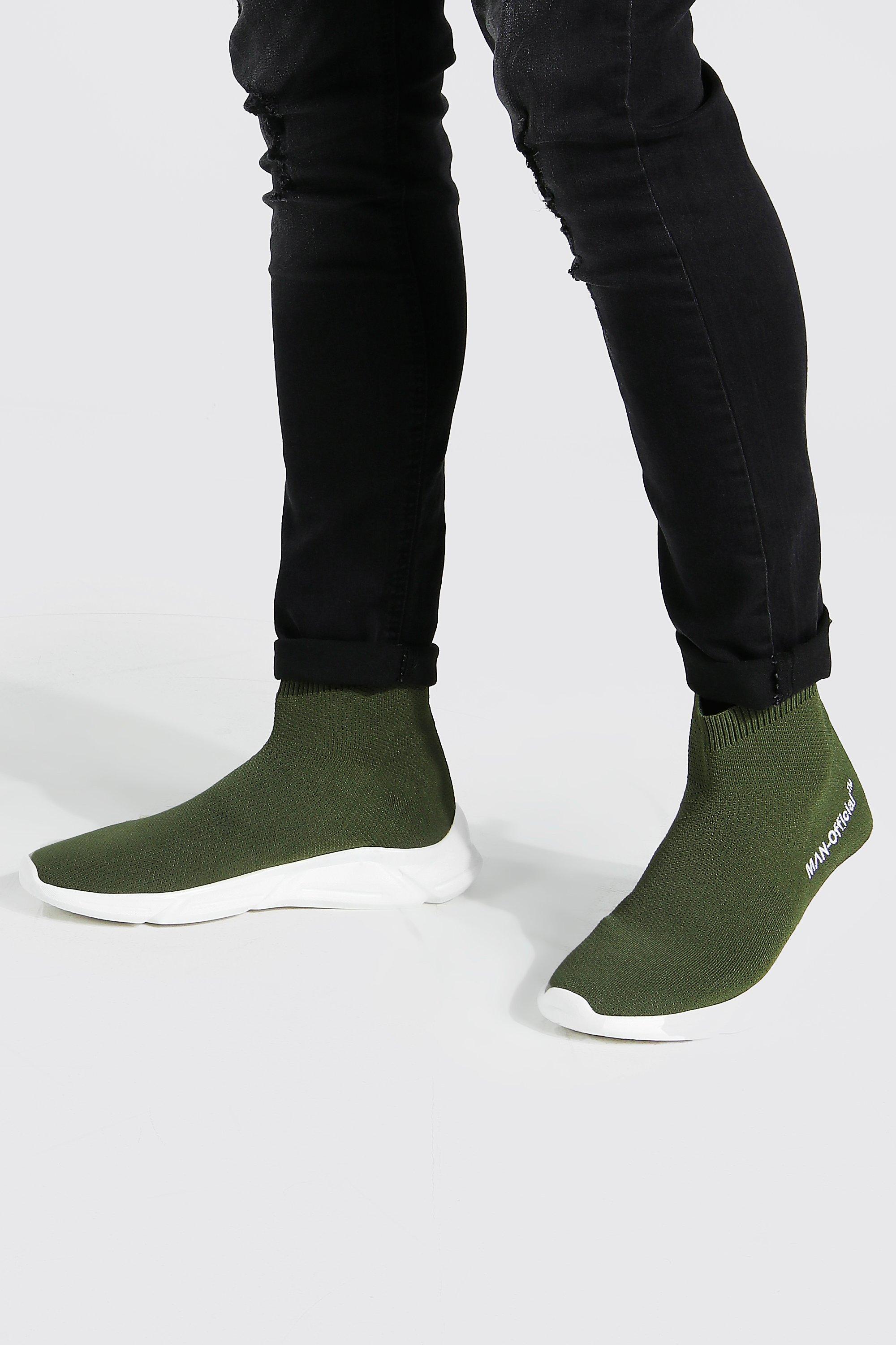 Official Man Knitted Sock Boot | boohooMAN USA