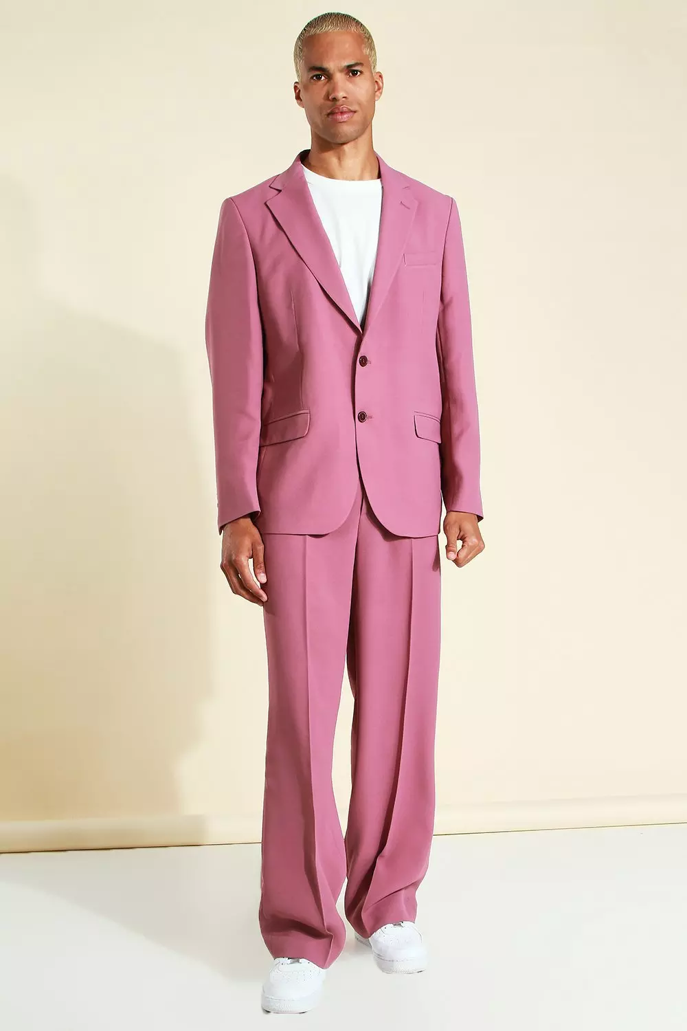 Soft Tailored Wide Leg Suit Trousers