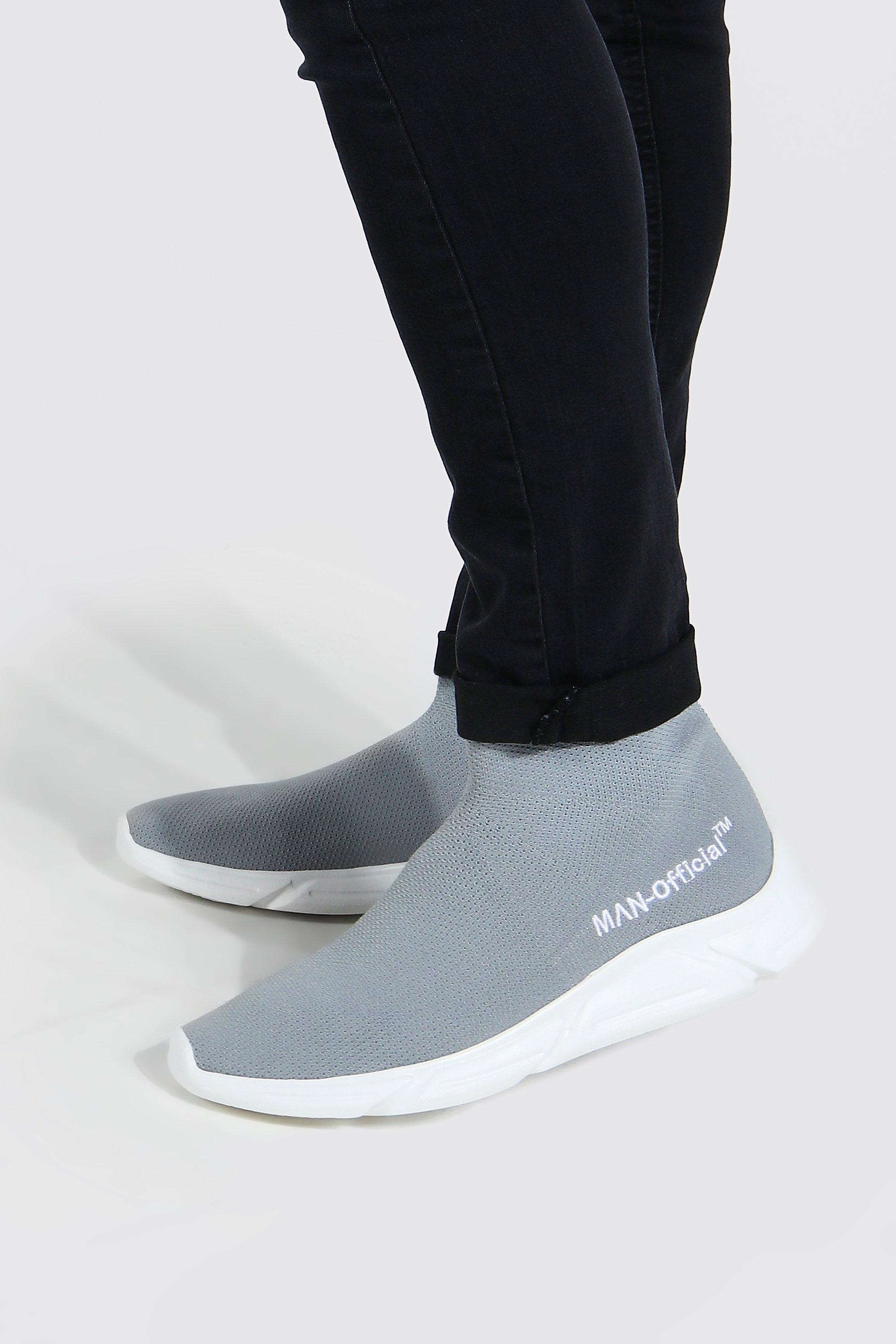 Official Man Knitted Sock Boot | boohooMAN