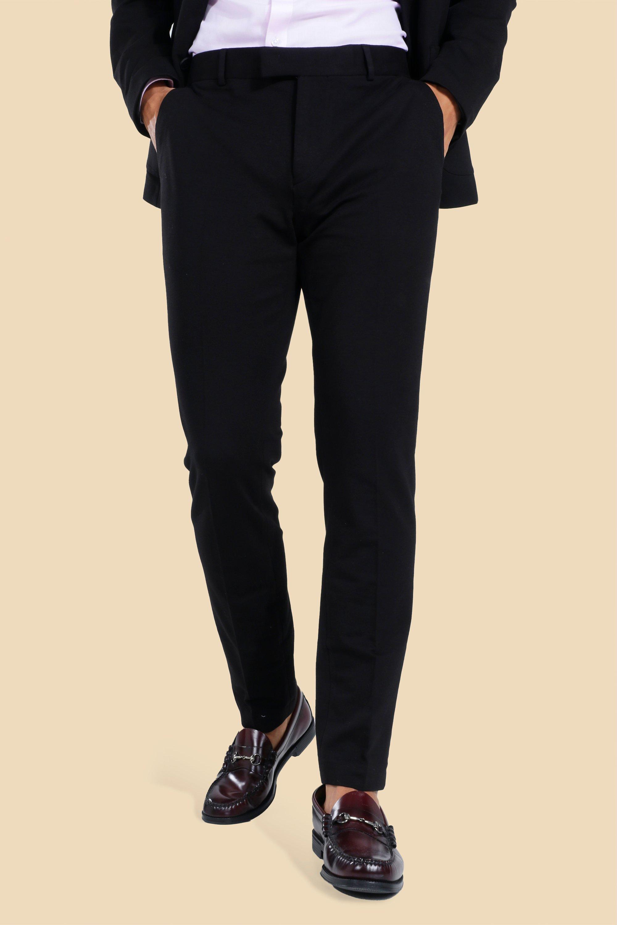 Jersey Skinny Dress Pants | boohooMAN USA