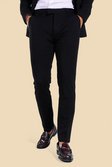 Skinny Anzughose aus Jersey, Black
