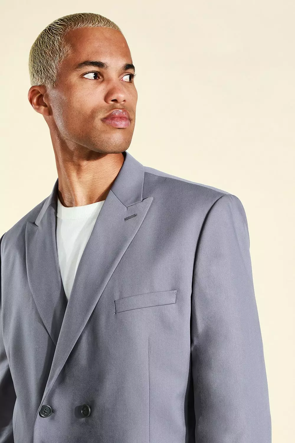 Oversized Double Breasted Suit Jacket