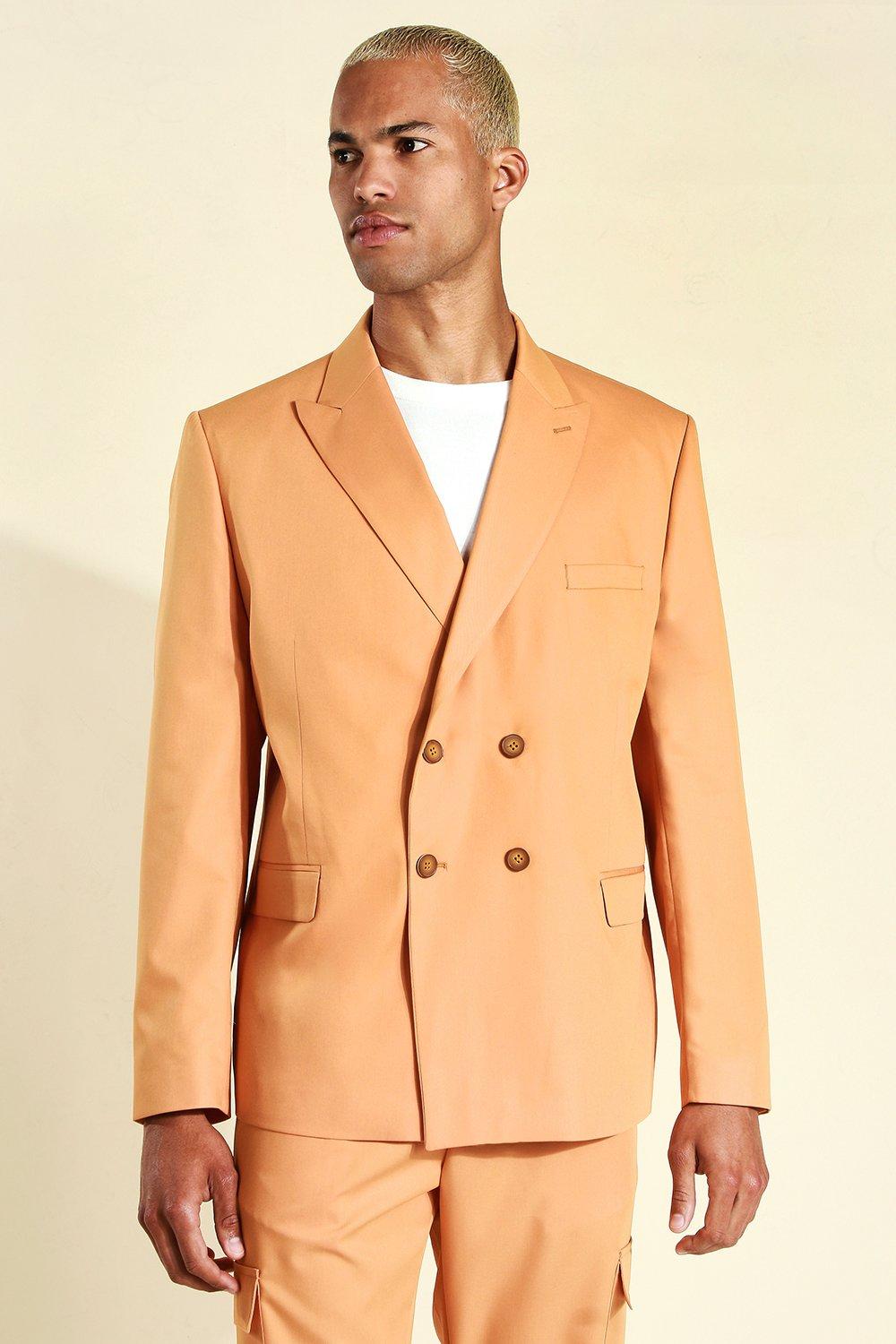 Oversized Double Breasted Suit Jacket | boohooMAN USA