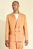 Orange Oversized Double Breasted Suit Jacket