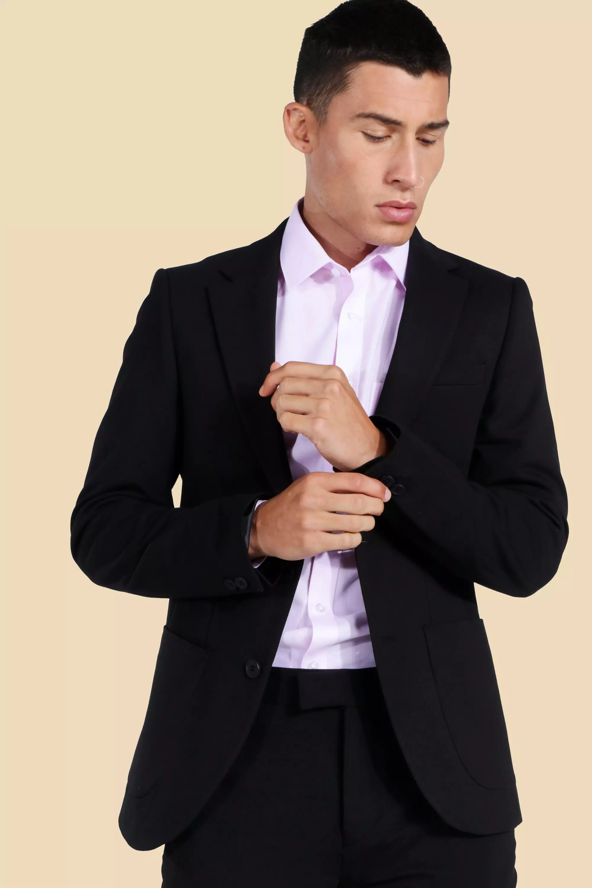 Jersey Skinny Suit Jacket boohooMAN