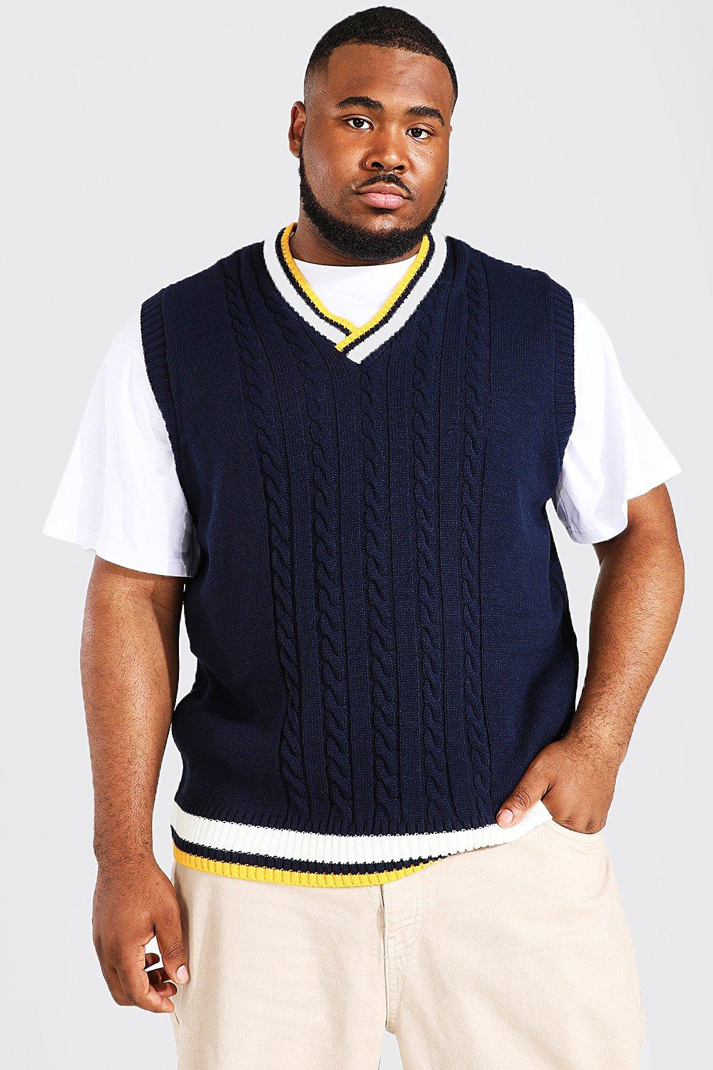 Plus Size Varsity Basic Knitted Tank Top | USA