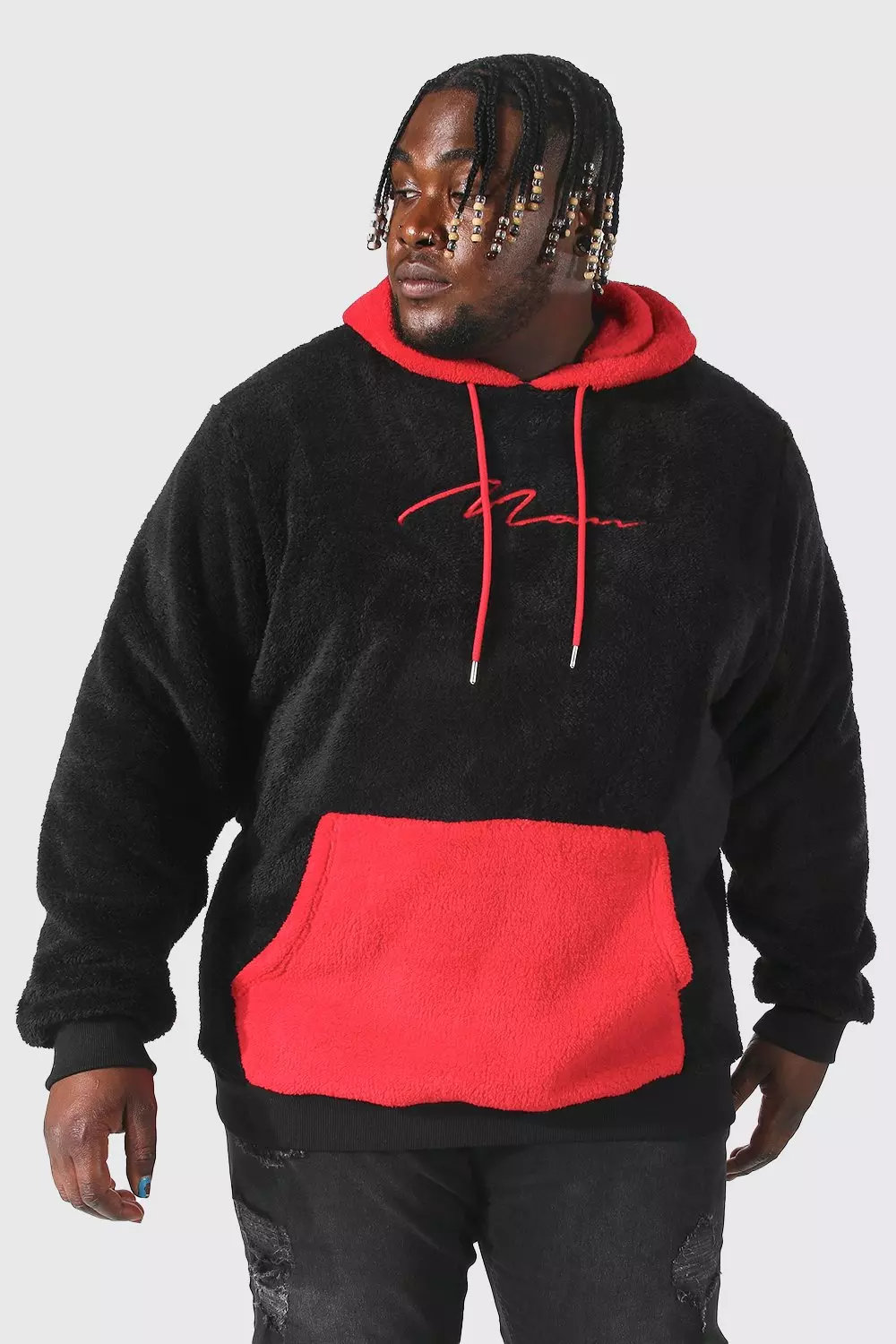 Mens black borg hoodie sale