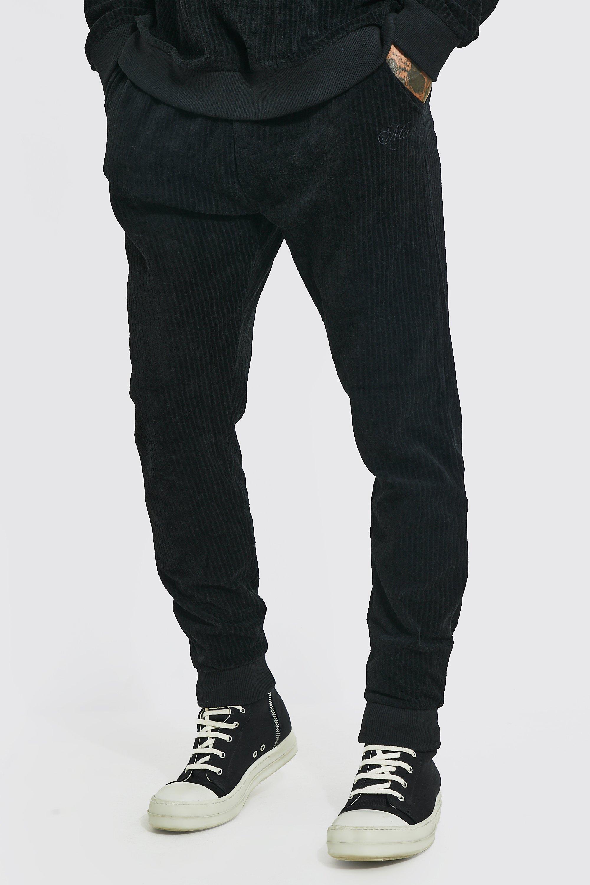 Velour Ribbed Joggers