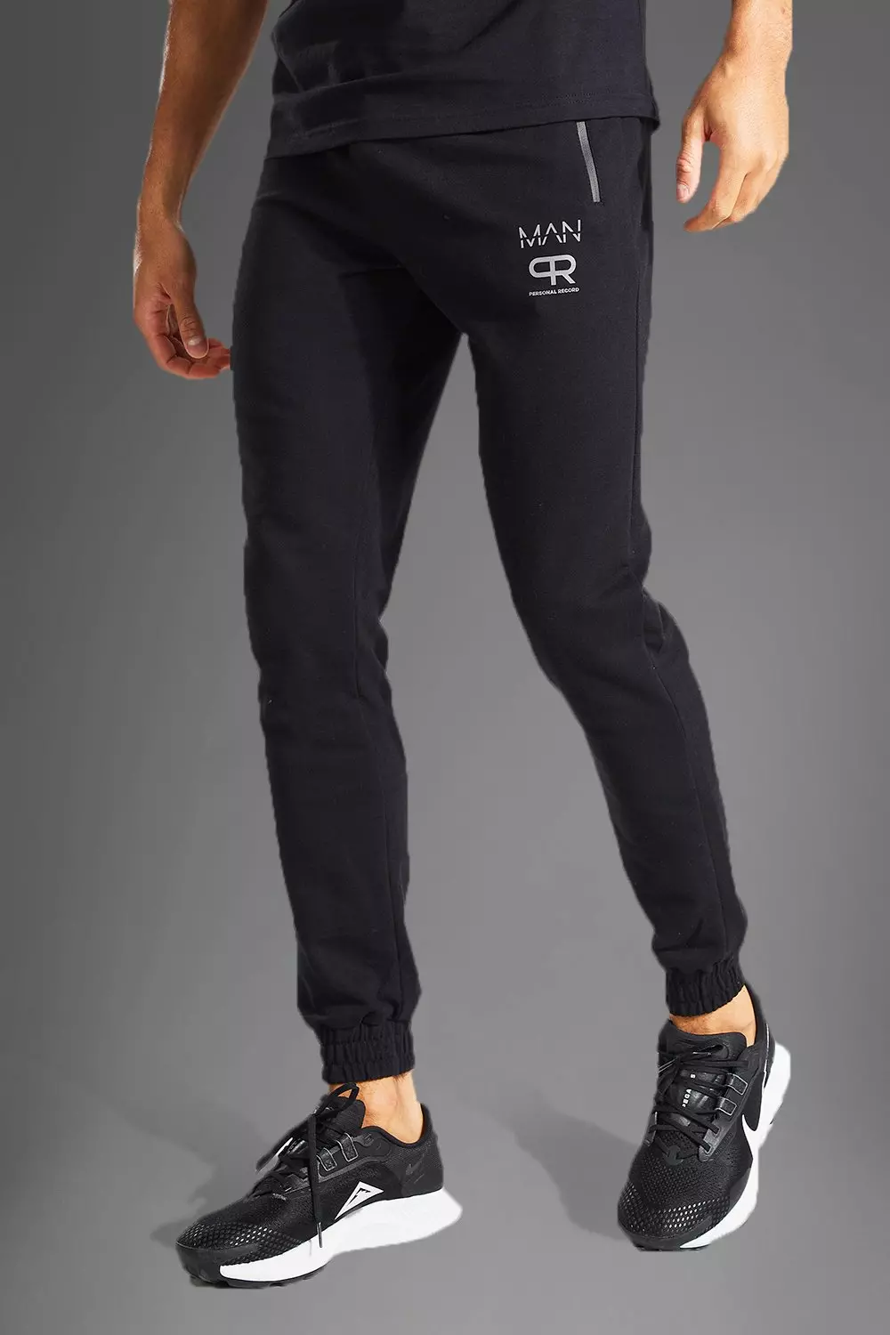 Boohooman reflective joggers sale