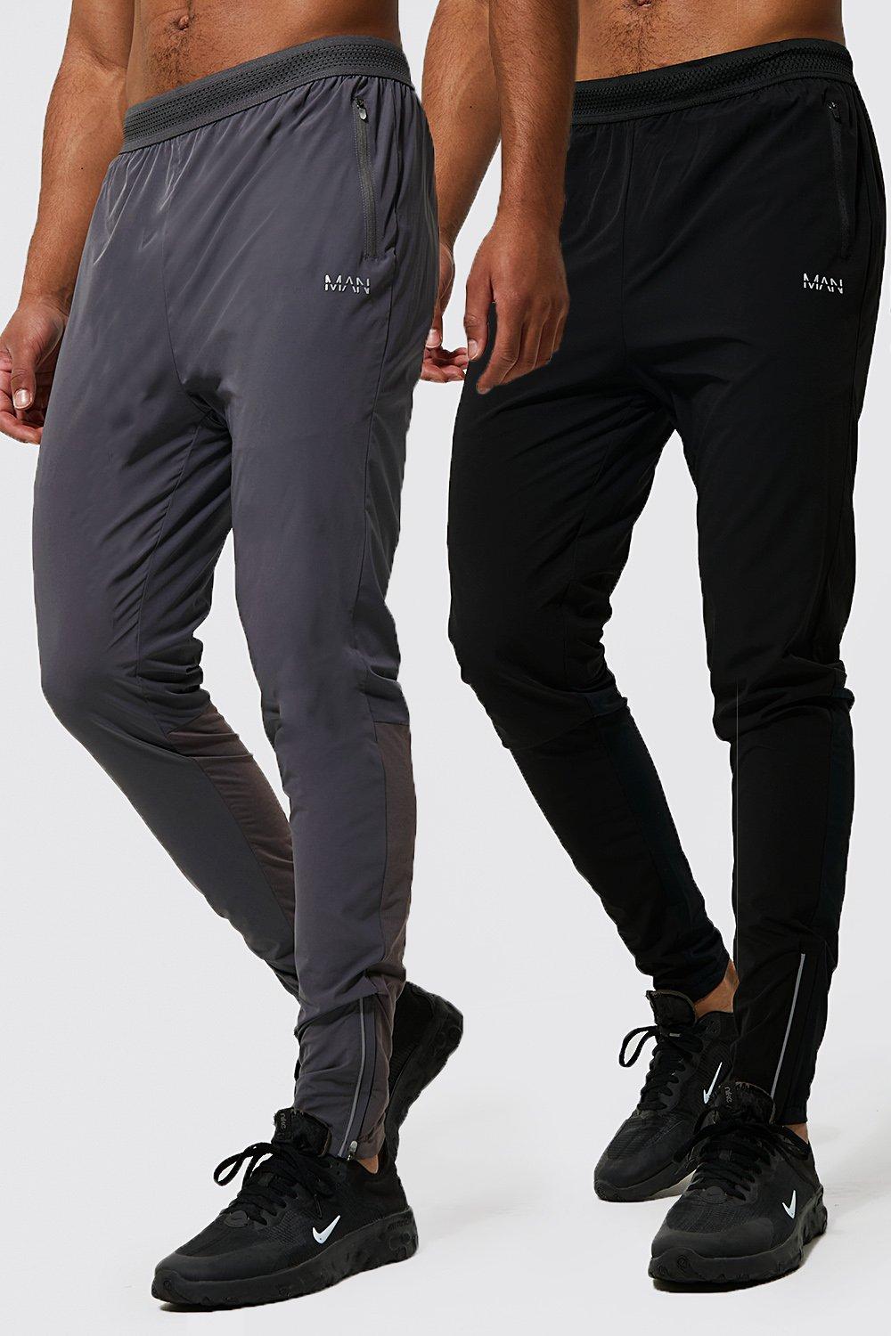 2-pack Regular Fit Sweatpants - Dark gray/navy blue - Men