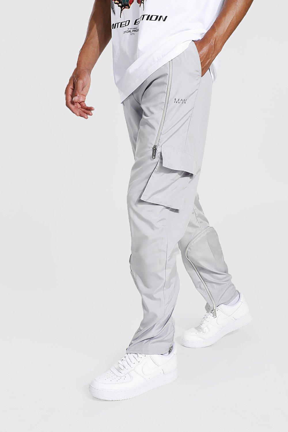 Mens white best sale cargo pants