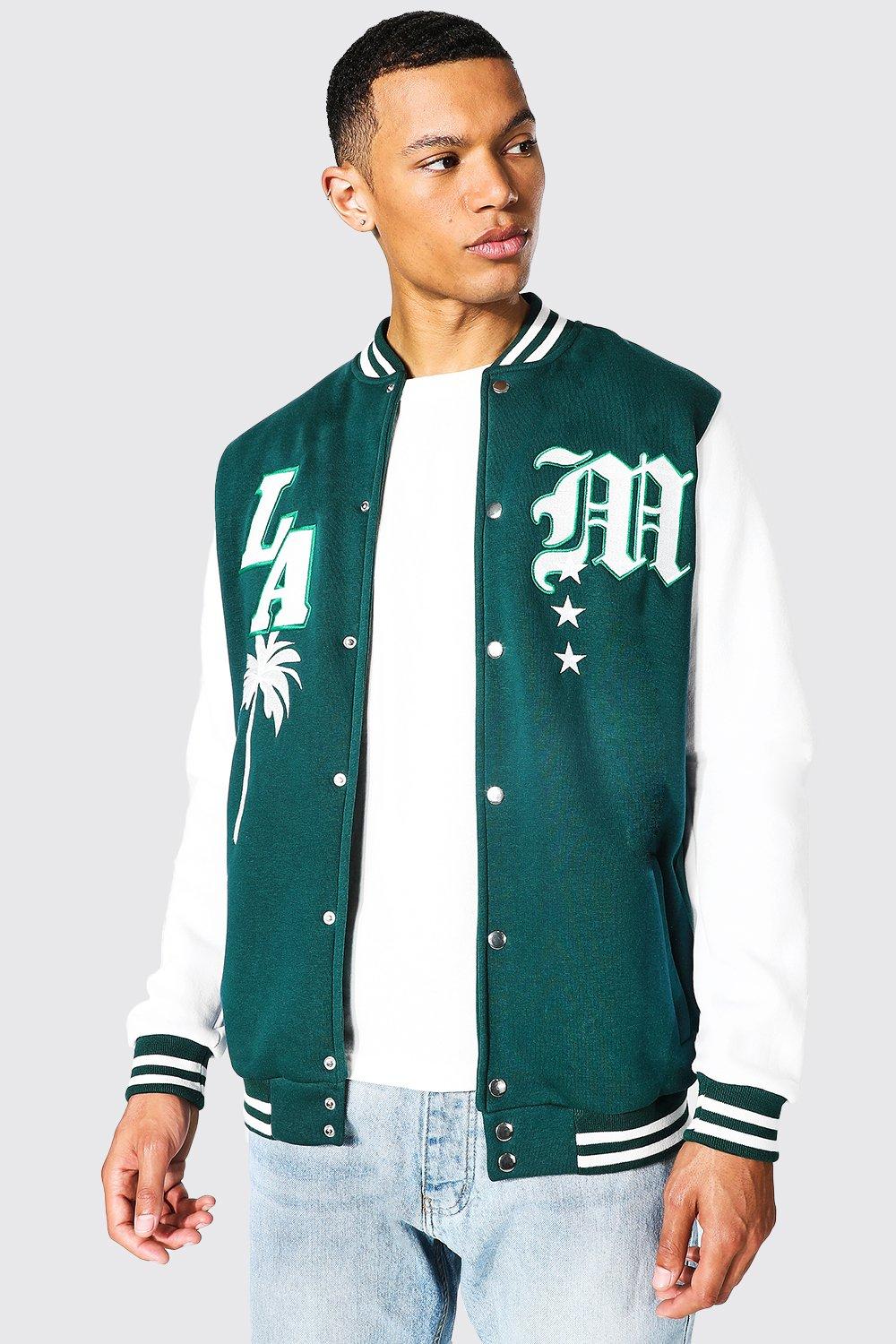 Tall La Jersey Varsity Bomber Jacket