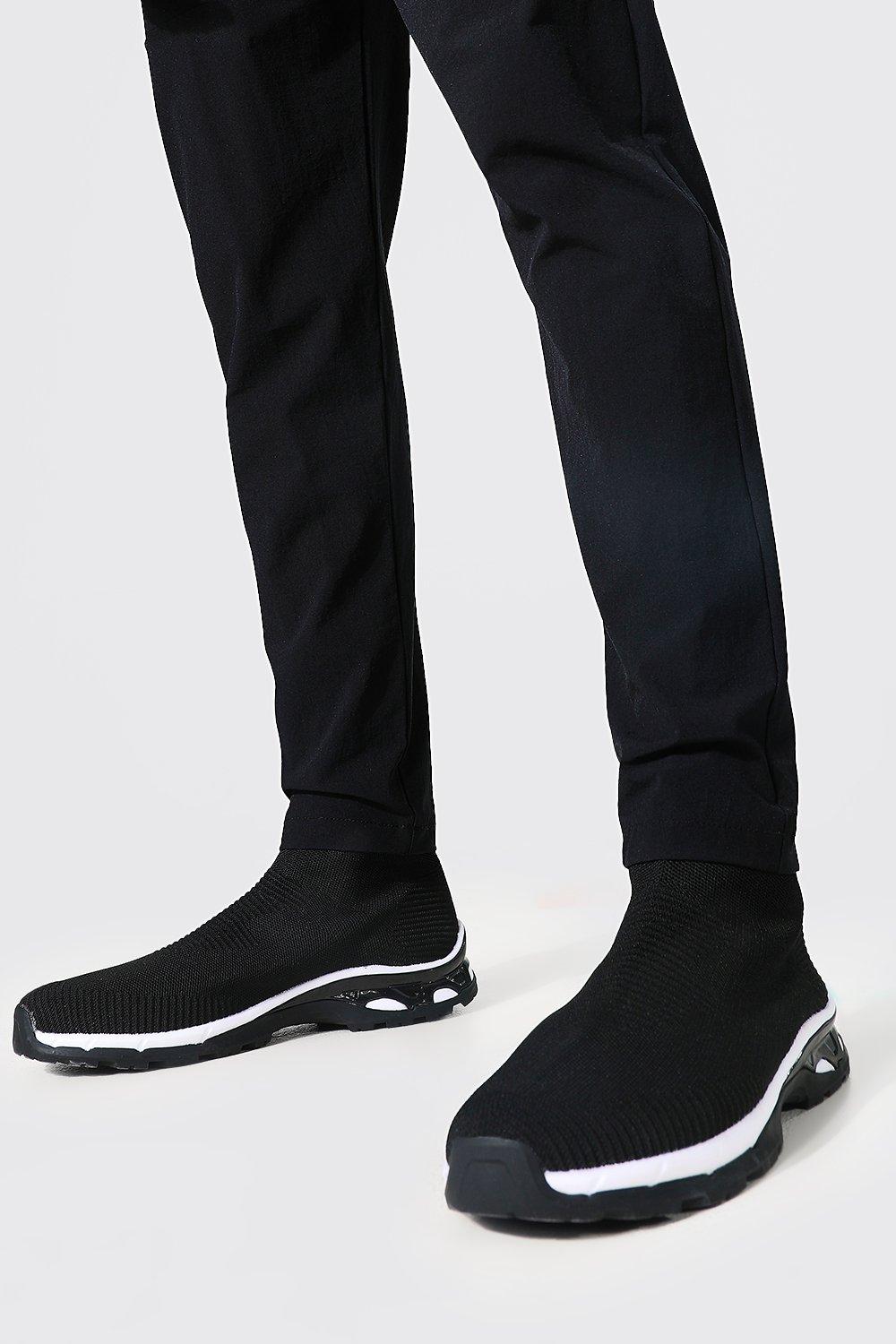 Ribbed Sock Boot | boohooMAN