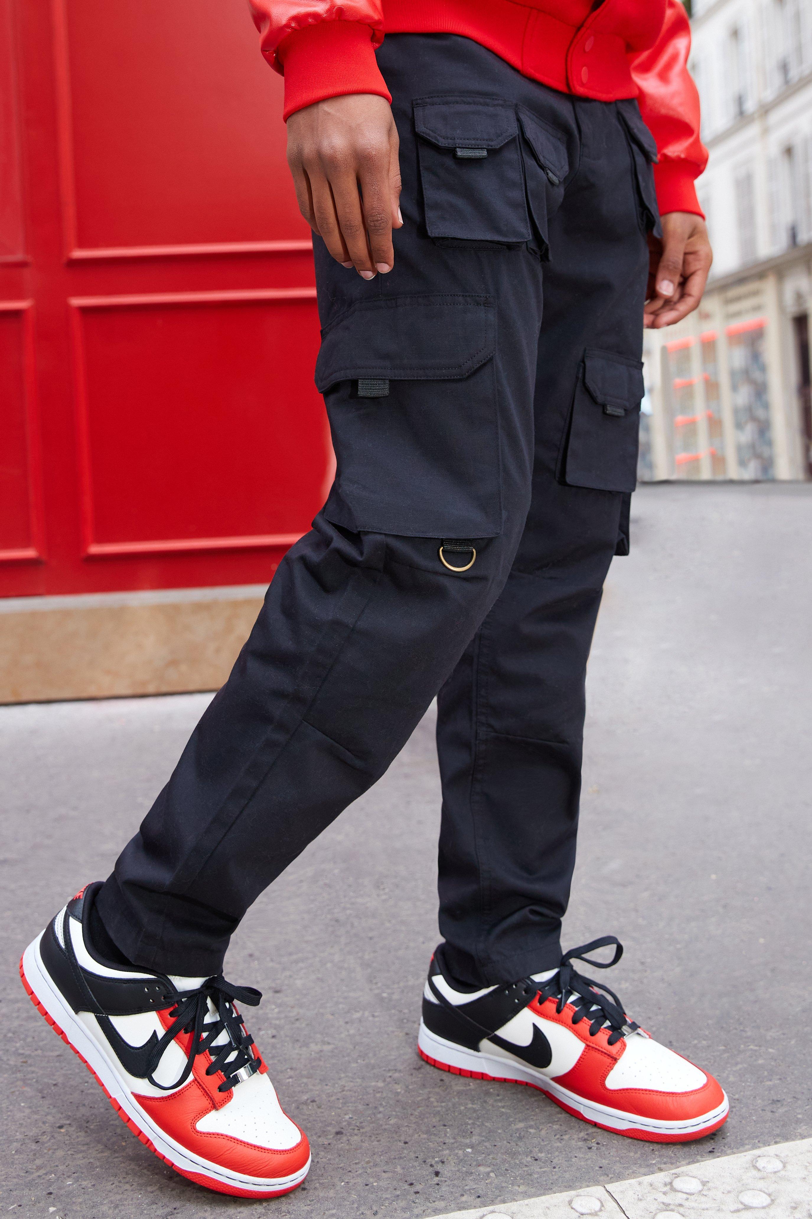 Cotton Ripstop Pull-On Straight Cargo Pants