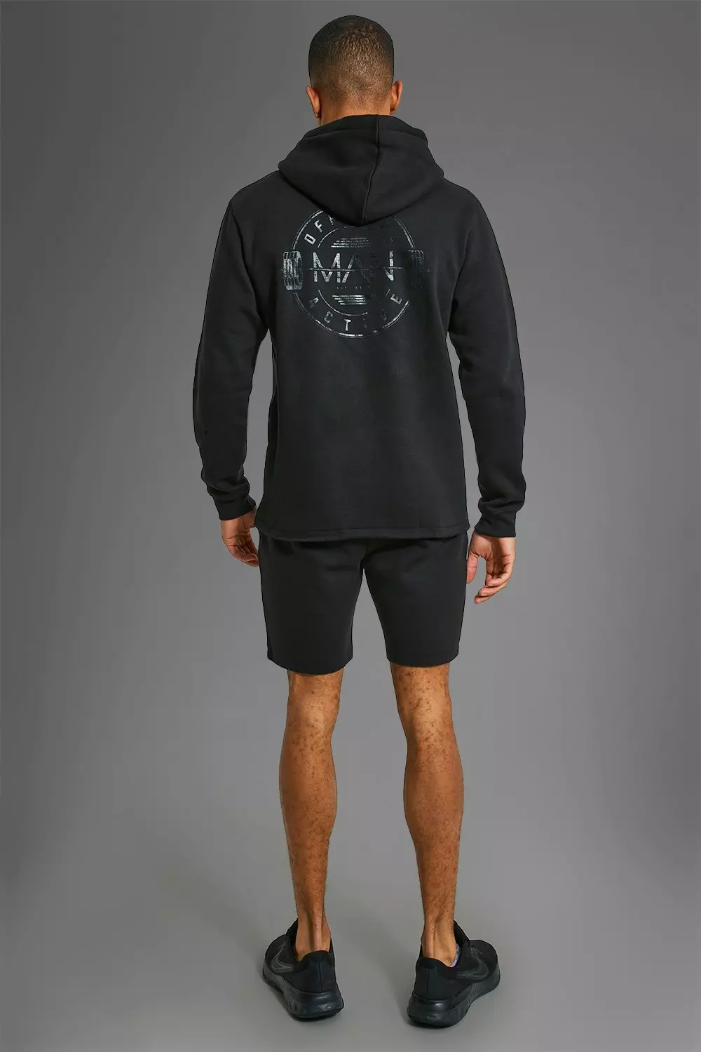 Black Man Active Gym Raw Official Logo Hoodie alternative image