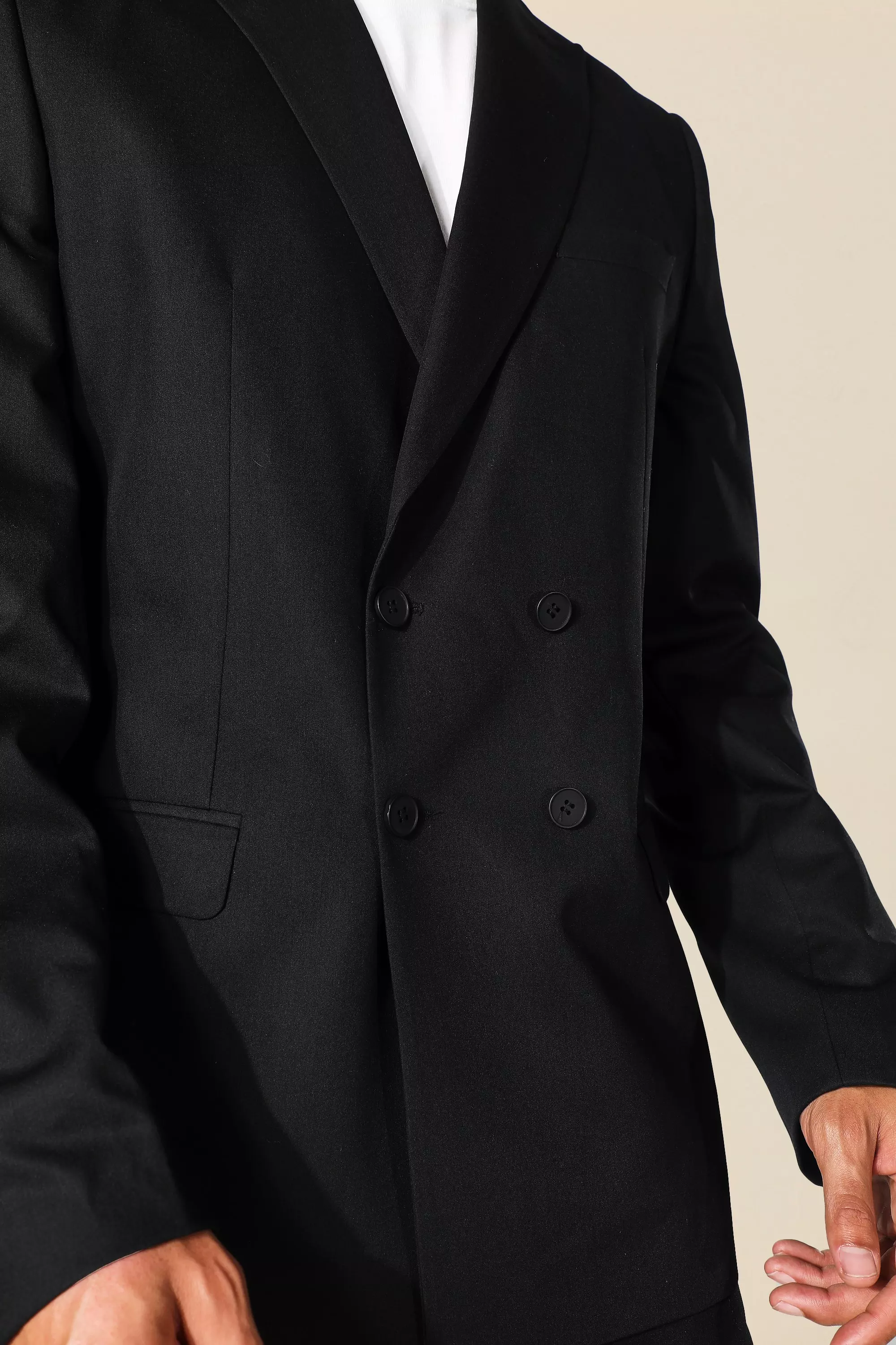 Tall Oversized Double Breasted Suit Jacket | boohooMAN USA