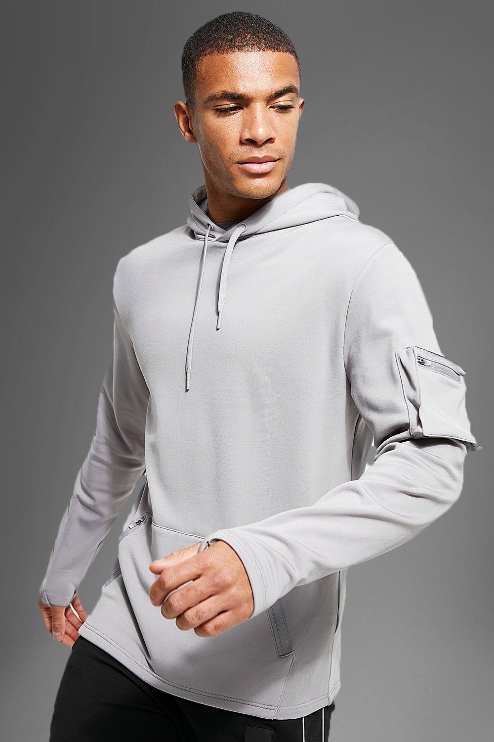 【boohooMAN】Active Regular Fit Badge Hoodie★関税・送料込★ bmm02850_navy_xl?w=537&qlt=