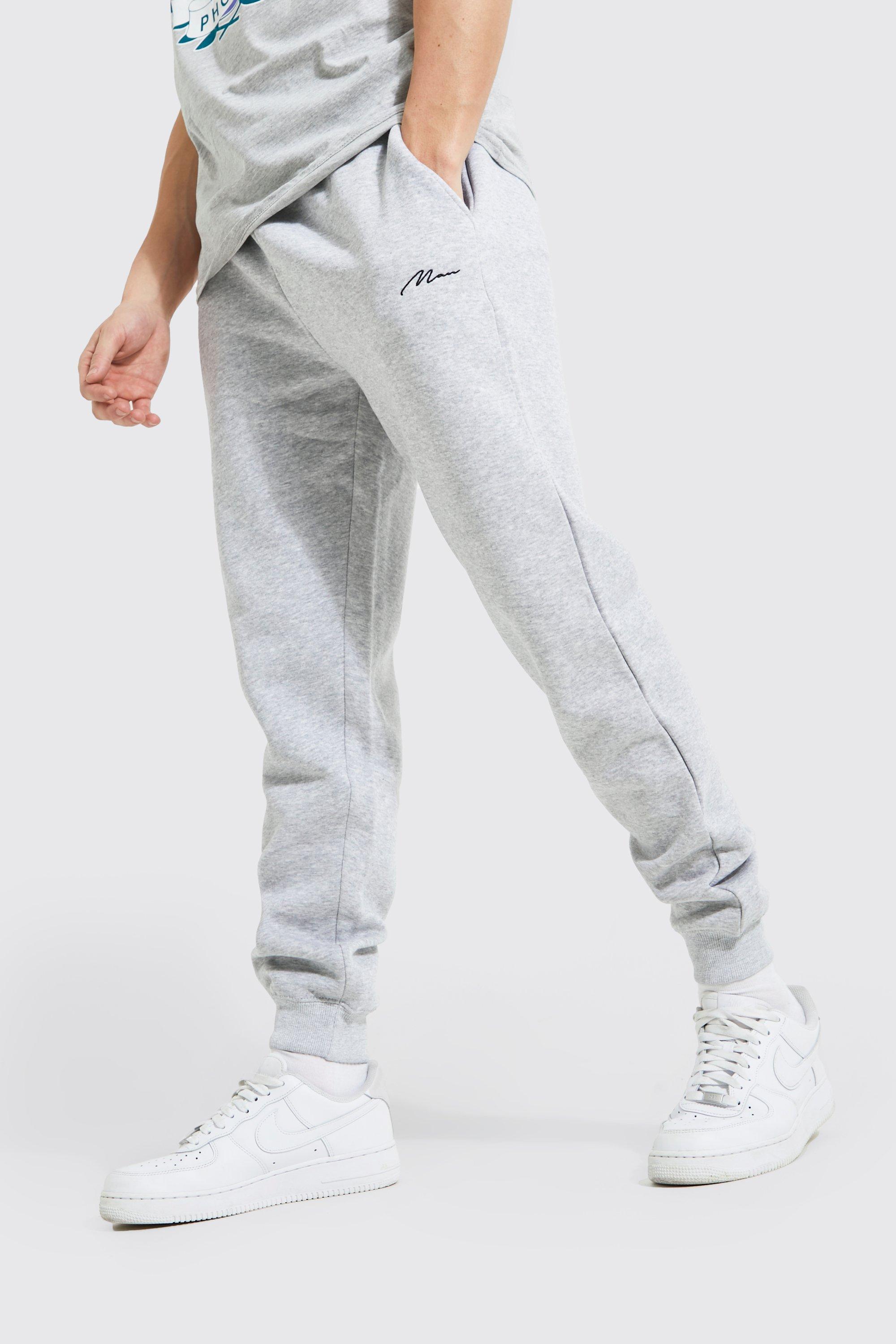 Boohooman skinny fit joggers new arrivals