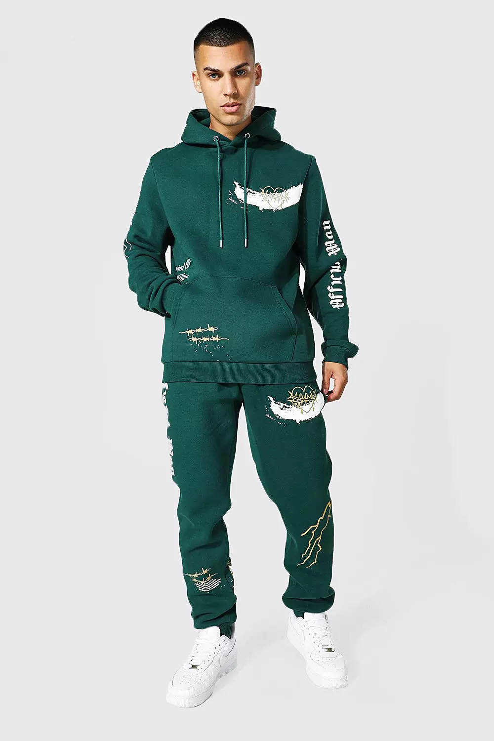 Green Limited Graffiti Hooded Tracksuit alternative image
