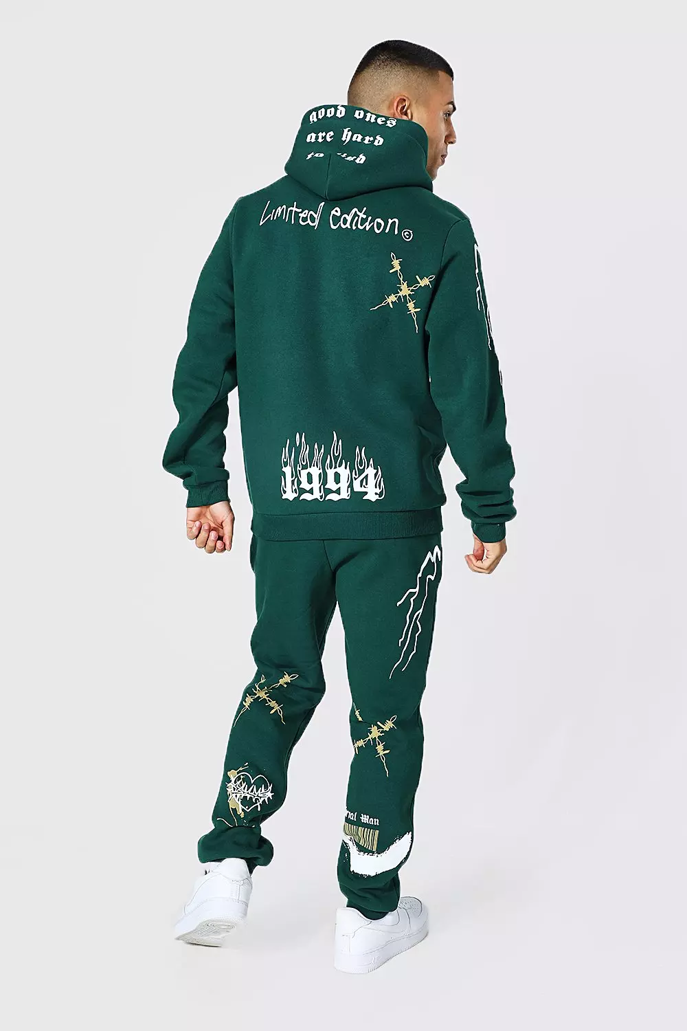 Green Limited Graffiti Hooded Tracksuit alternative image